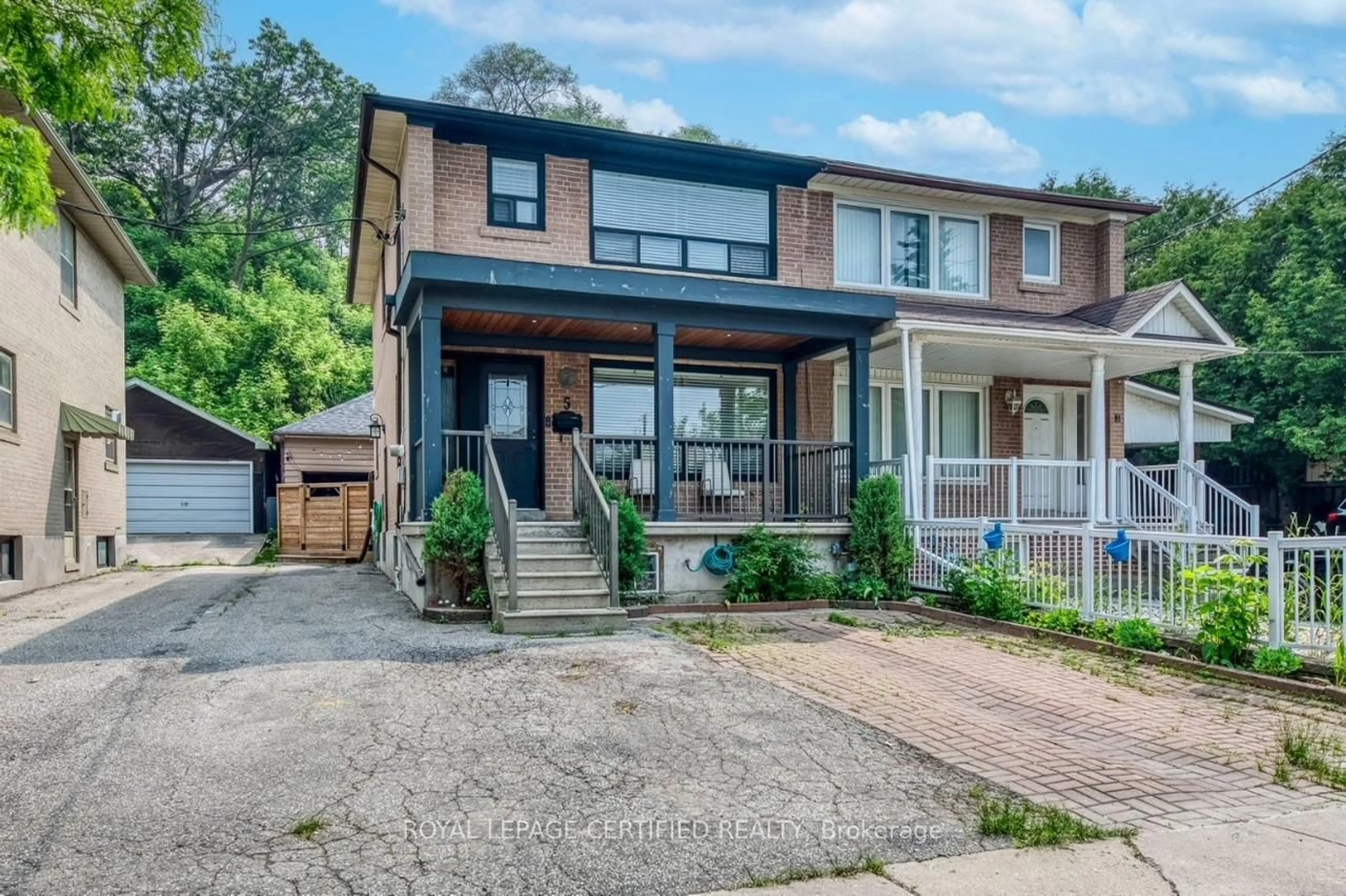 Home with brick exterior material, street for 5 Hilldale Rd, Toronto Ontario M6N 3Y1