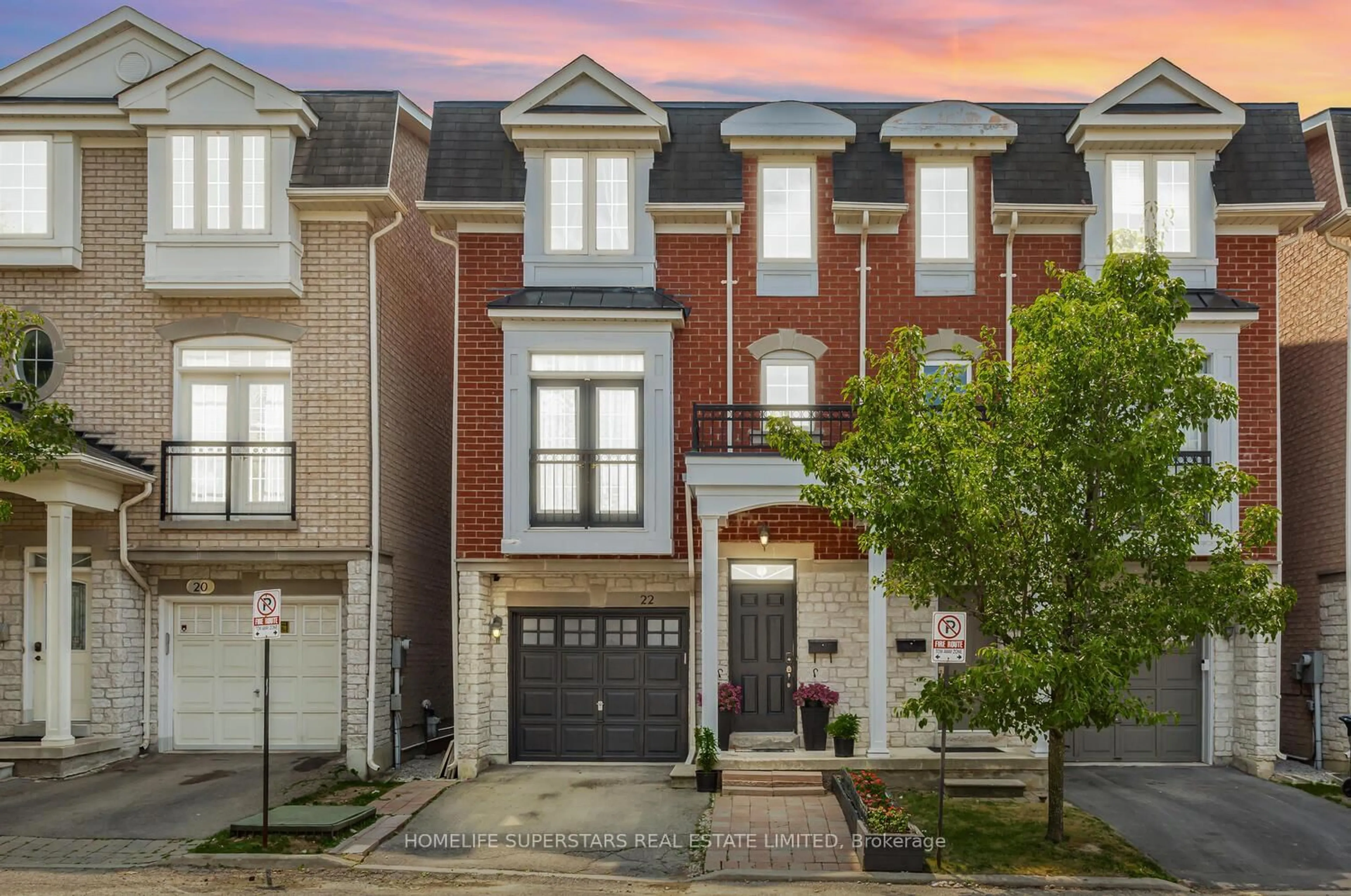 Home with brick exterior material, street for 22 Lambrinos Lane, Toronto Ontario M3N 0A1