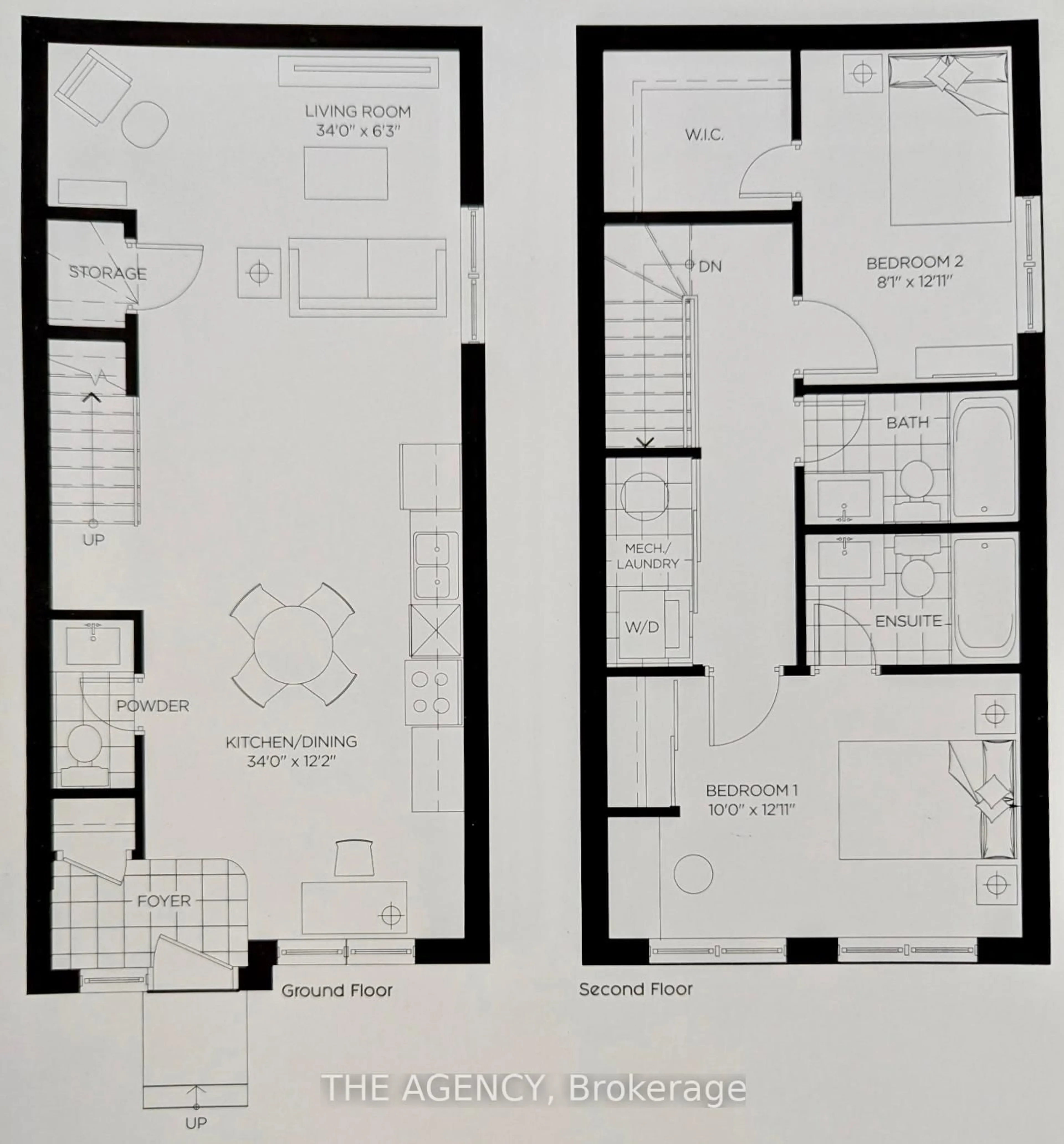 Floor plan for 7 Forbes Ave, Toronto Ontario M6M 0B5