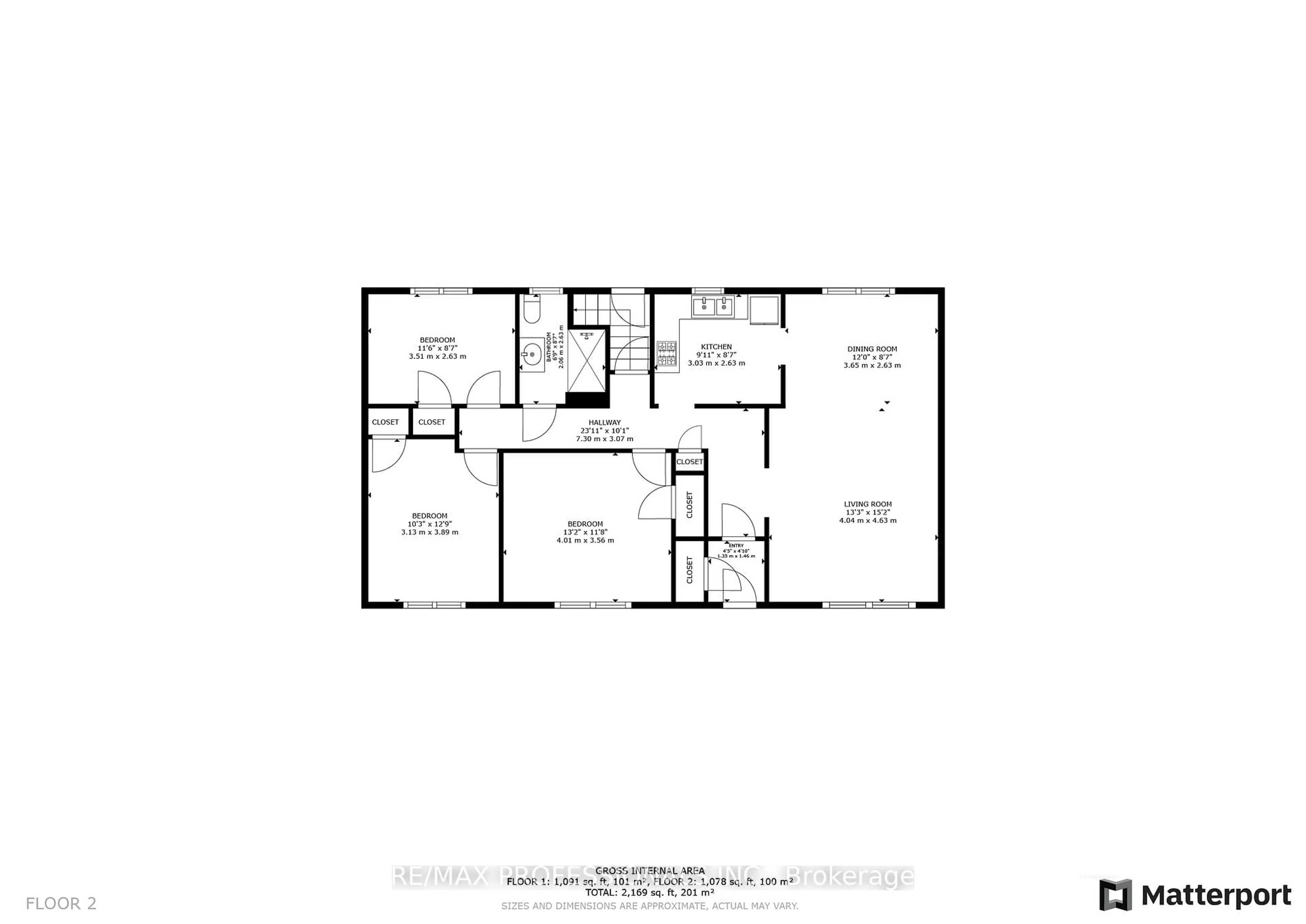 Floor plan for 2 Coolhurst Dr, Toronto Ontario M9W 4A5