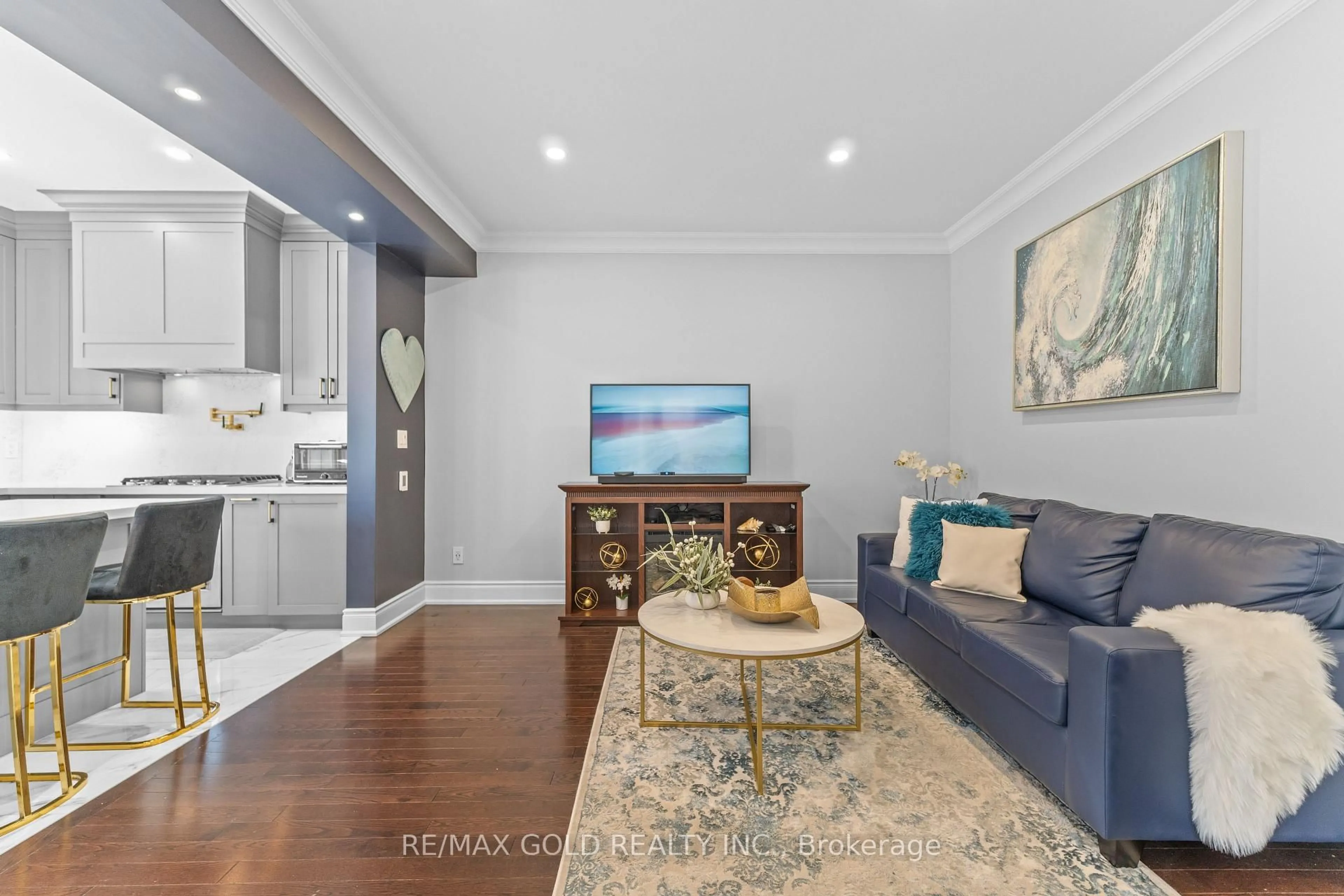Living room with furniture, unknown for 52 Vanderpool Cres, Brampton Ontario L6P 3W7