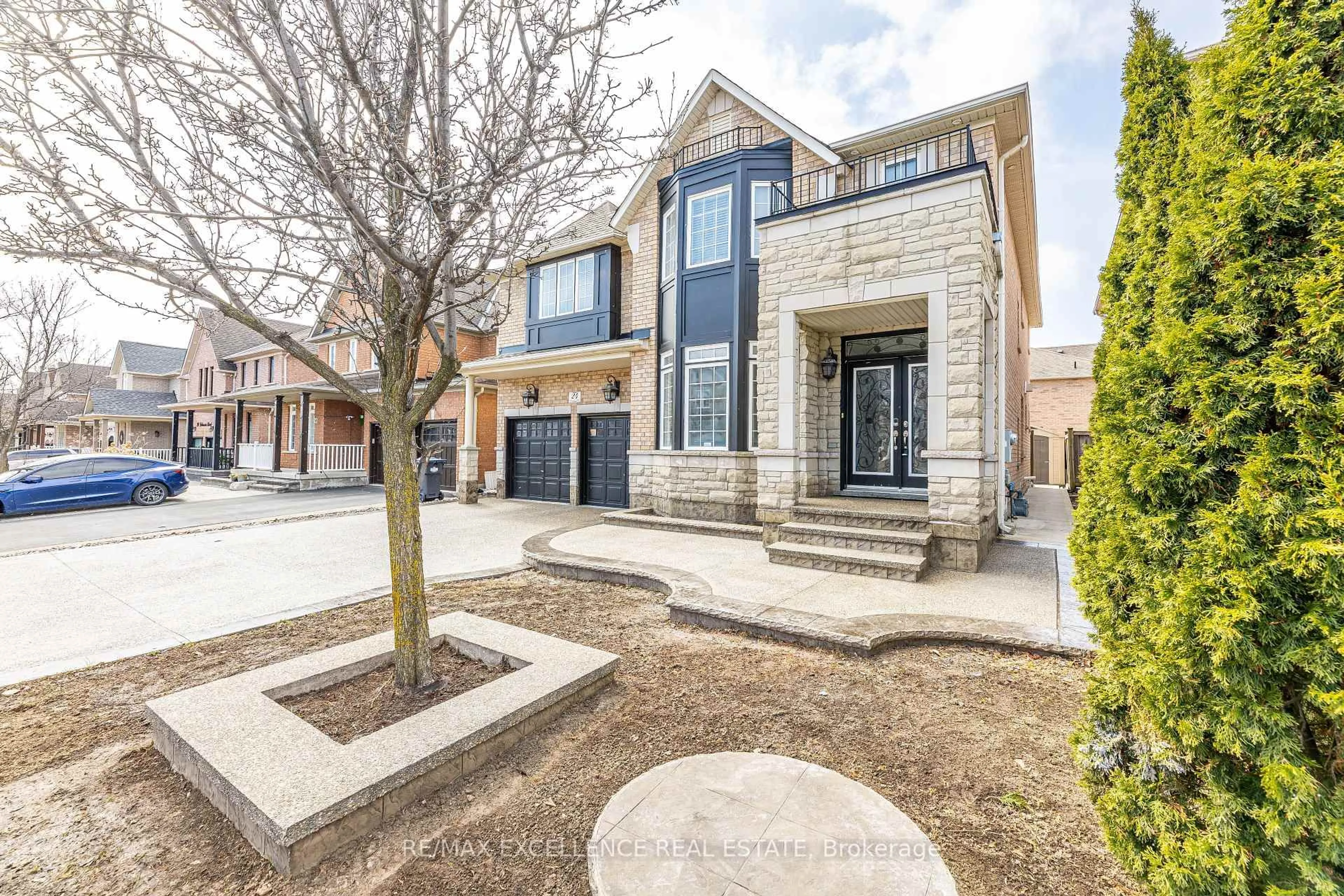 Home with brick exterior material, street for 24 DELMONICO Rd, Brampton Ontario L6R 2R2