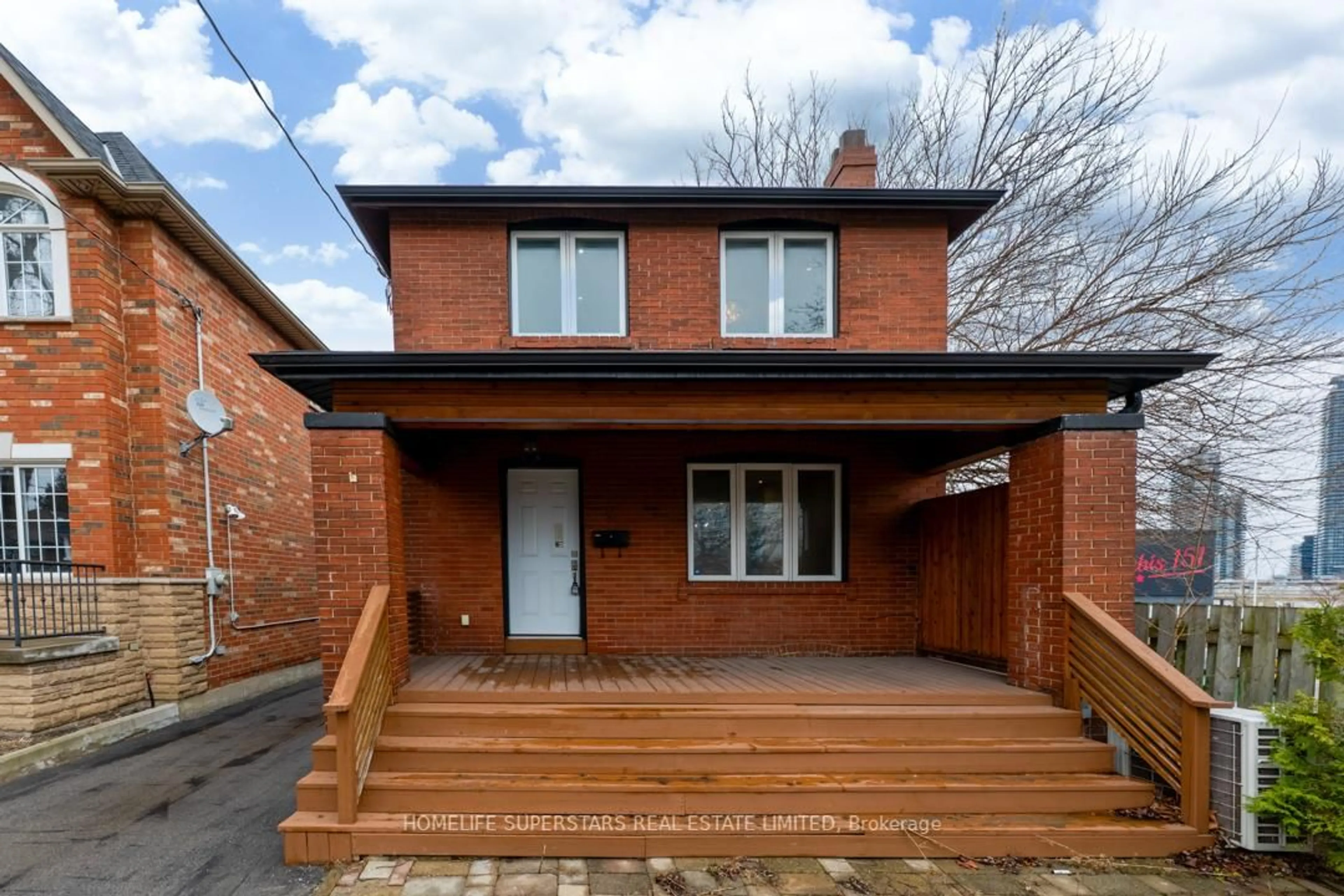 Home with brick exterior material, street for 5 Aldgate Ave, Toronto Ontario M8Y 3L4