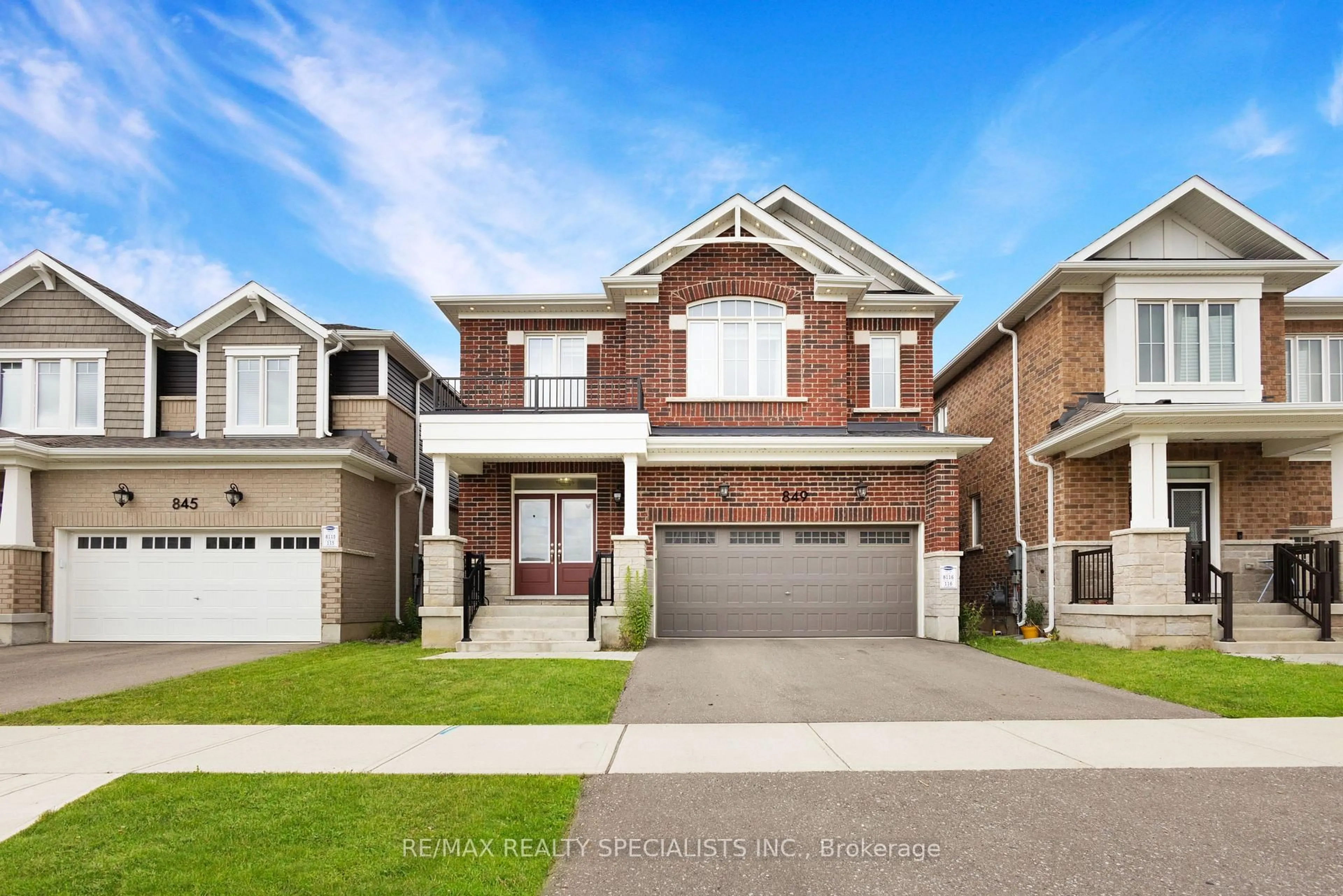 Home with brick exterior material, street for 849 Aspen Terr, Milton Ontario L9E 1S2