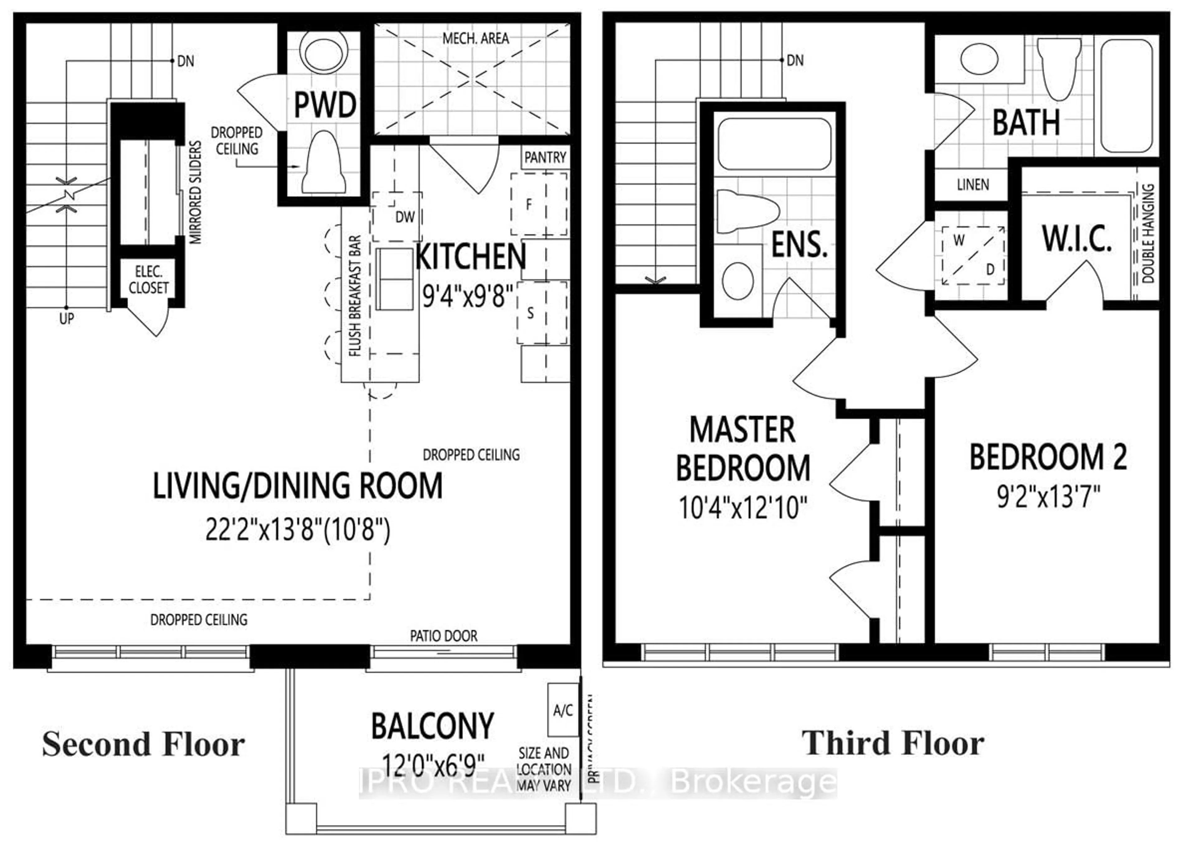 Floor plan for 220 Lagerfeld Dr #15, Brampton Ontario L7A 5H1