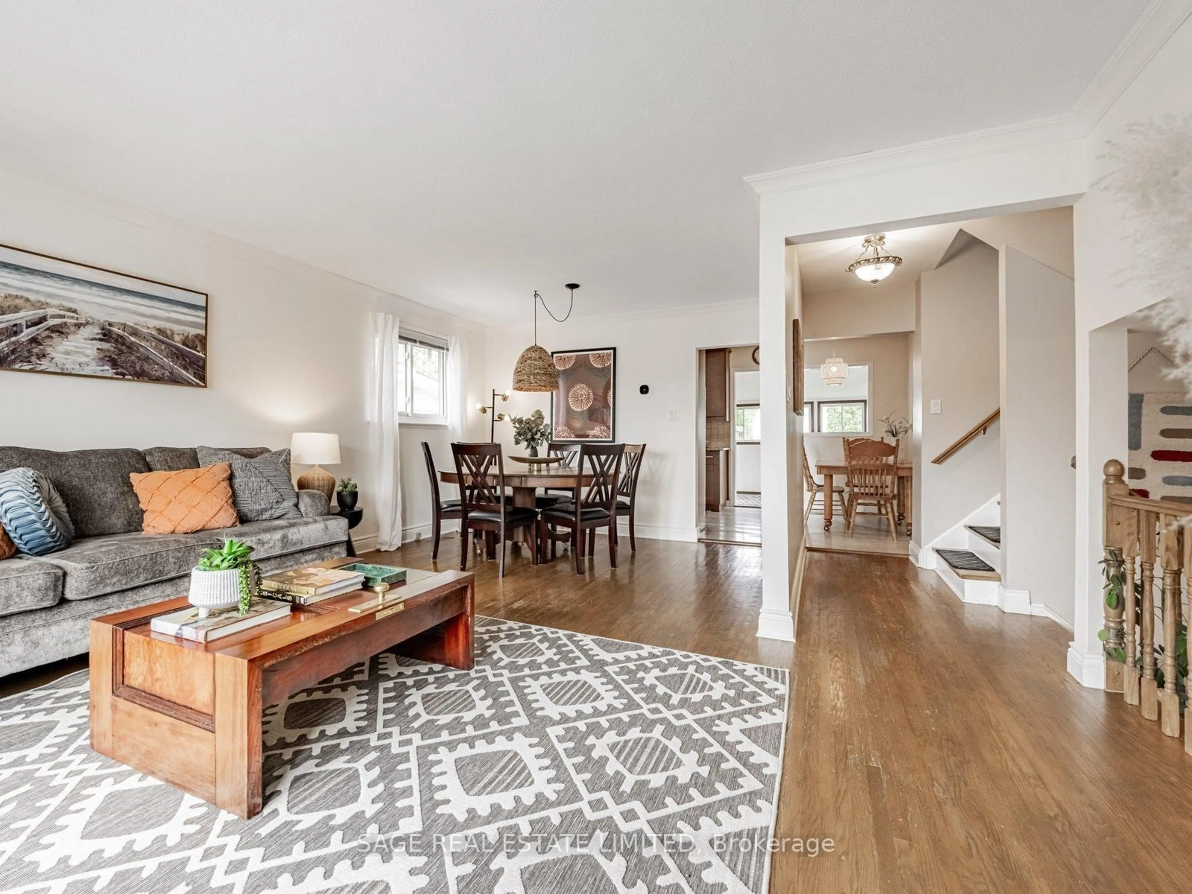 Living room with furniture, unknown for 46 Watson Cres, Brampton Ontario L6W 1E7
