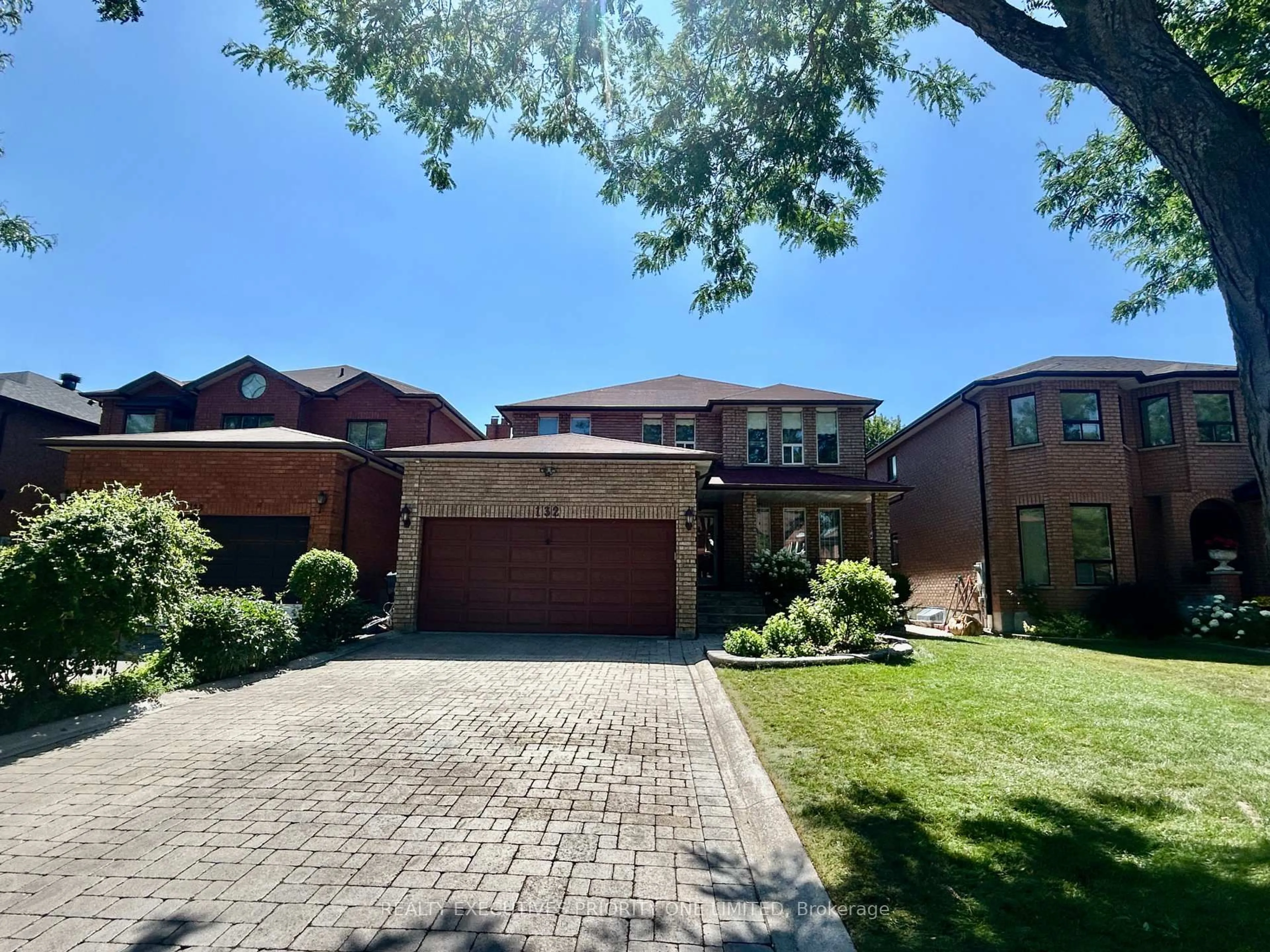 Home with brick exterior material, street for 132 Glenn Hawthorne Blvd, Mississauga Ontario L5R 2K7