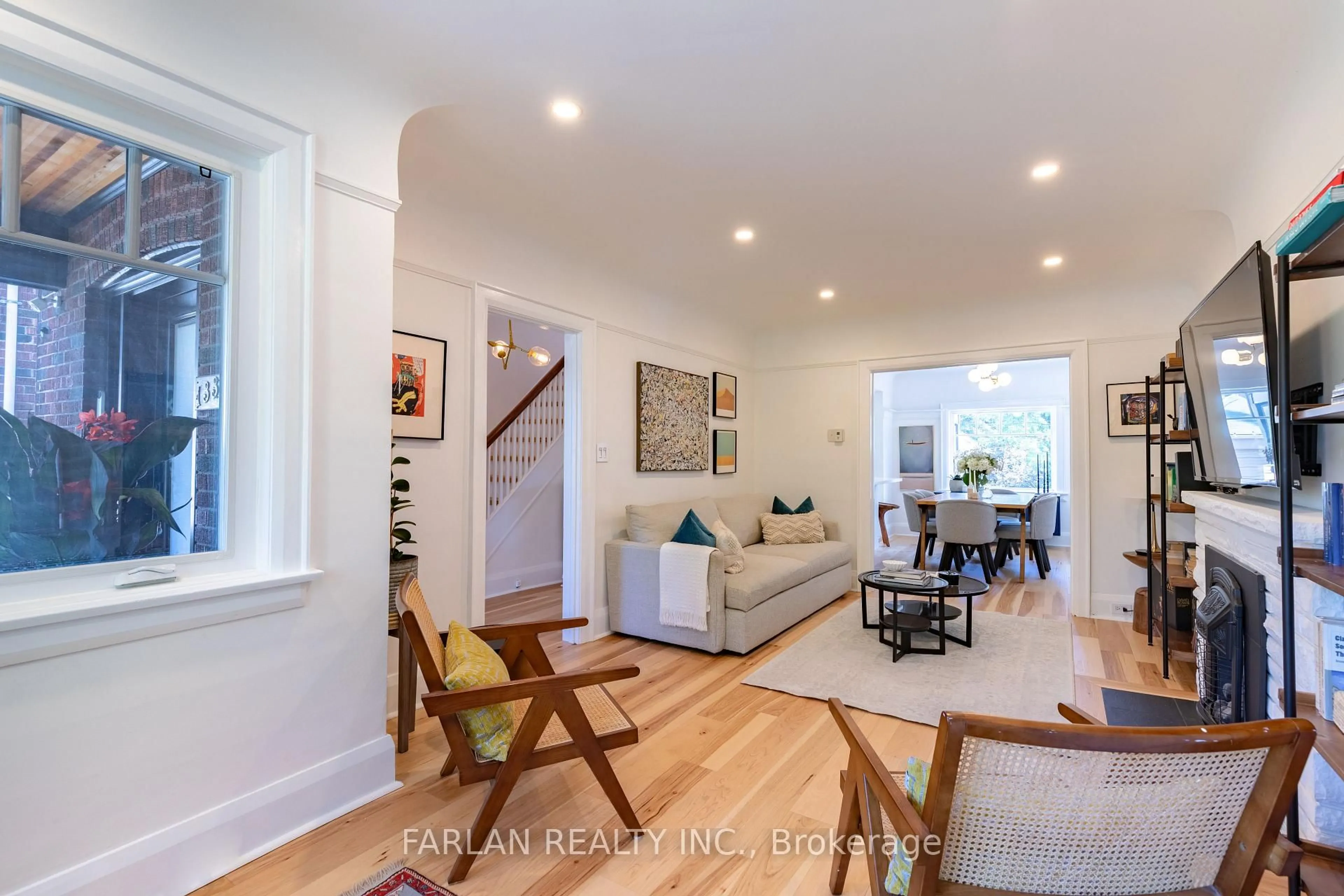 Living room with furniture, unknown for 133 Deforest Rd, Toronto Ontario M6S 1J7