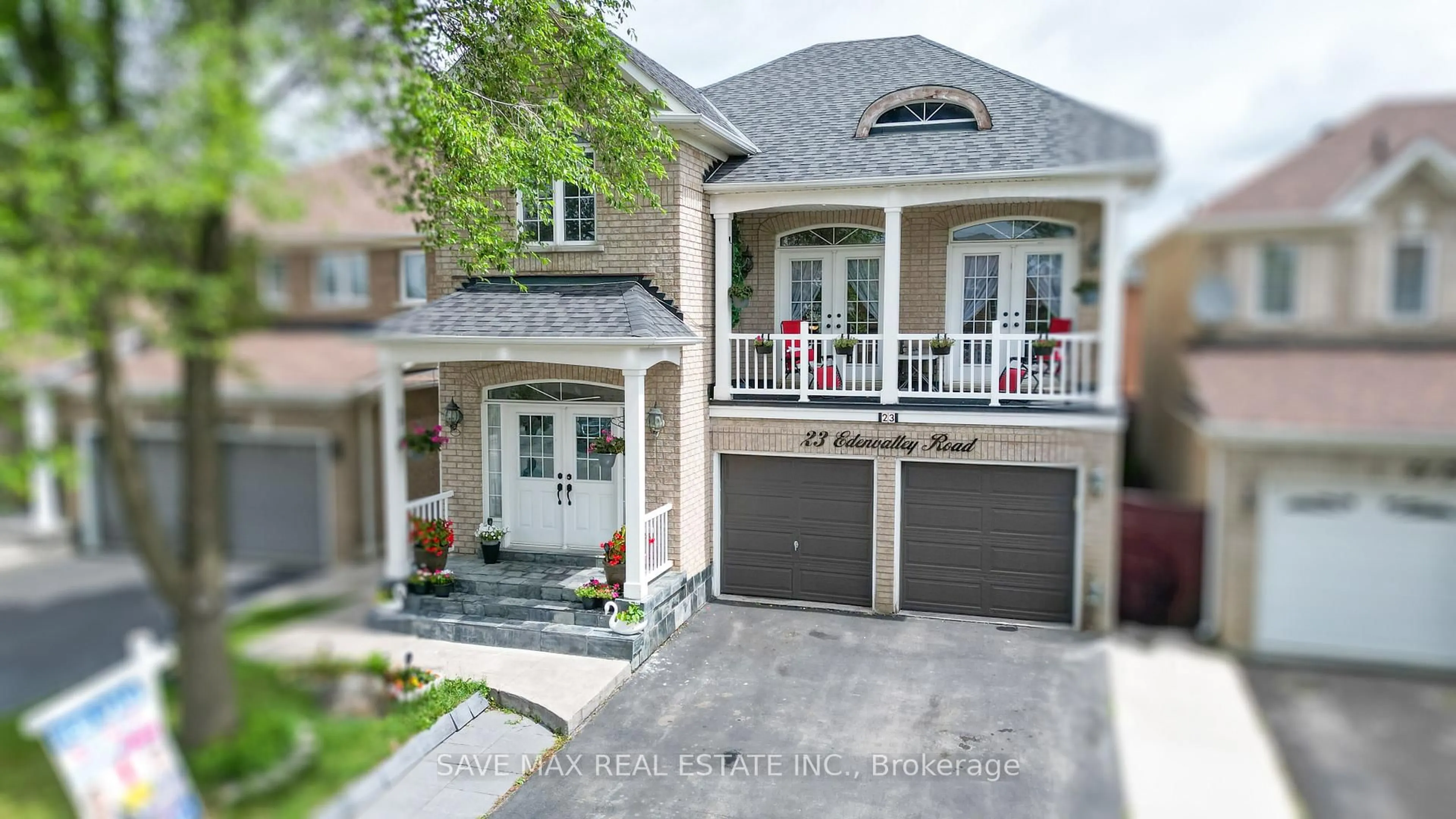 Home with brick exterior material, street for 23 Edenvalley Rd, Brampton Ontario L7A 2M6
