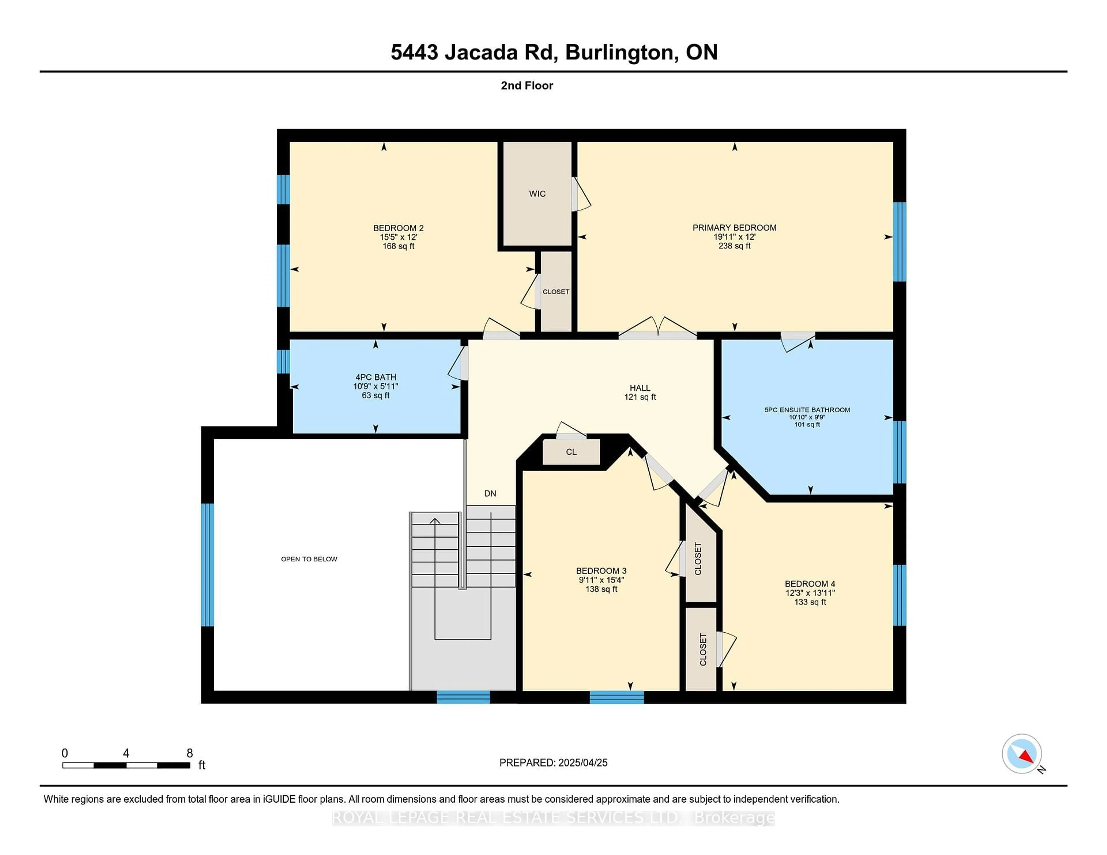 Floor plan for 5443 Jacada Rd, Burlington Ontario L7L 7N3