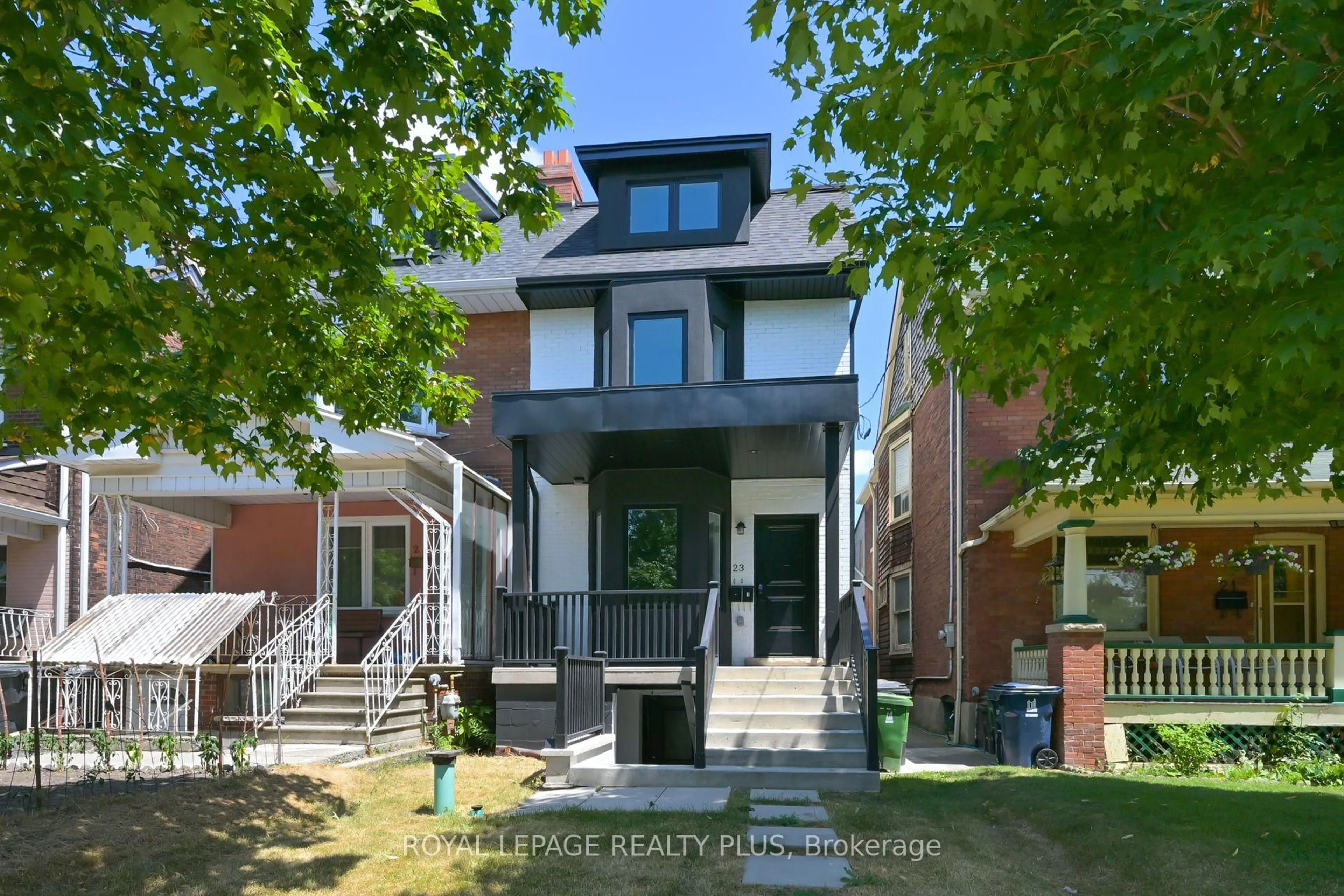 Home with brick exterior material, street for 23 Pauline Ave, Toronto Ontario M6H 3M7