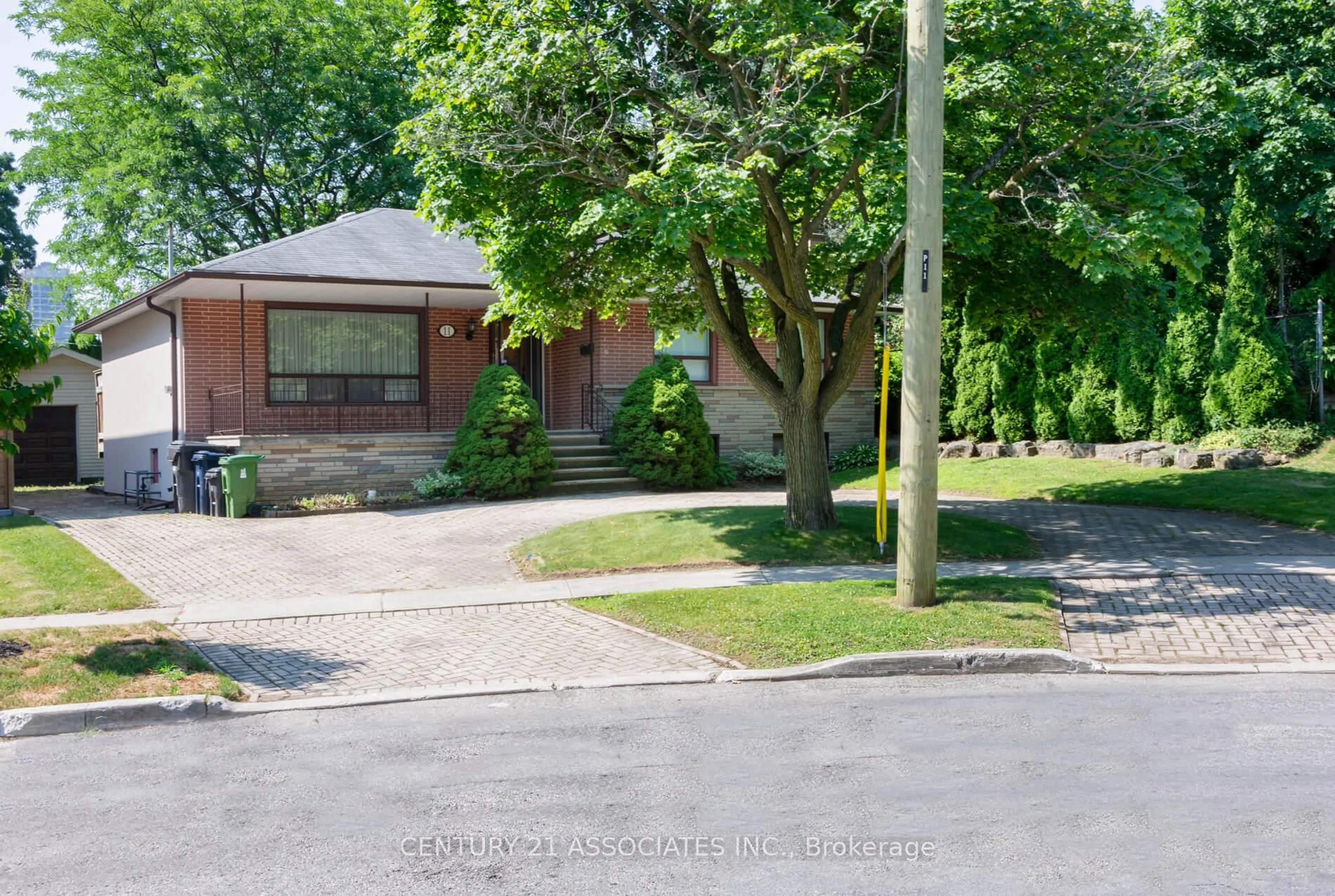 Home with brick exterior material, street for 11 Drury Lane, Toronto Ontario M9P 1P8