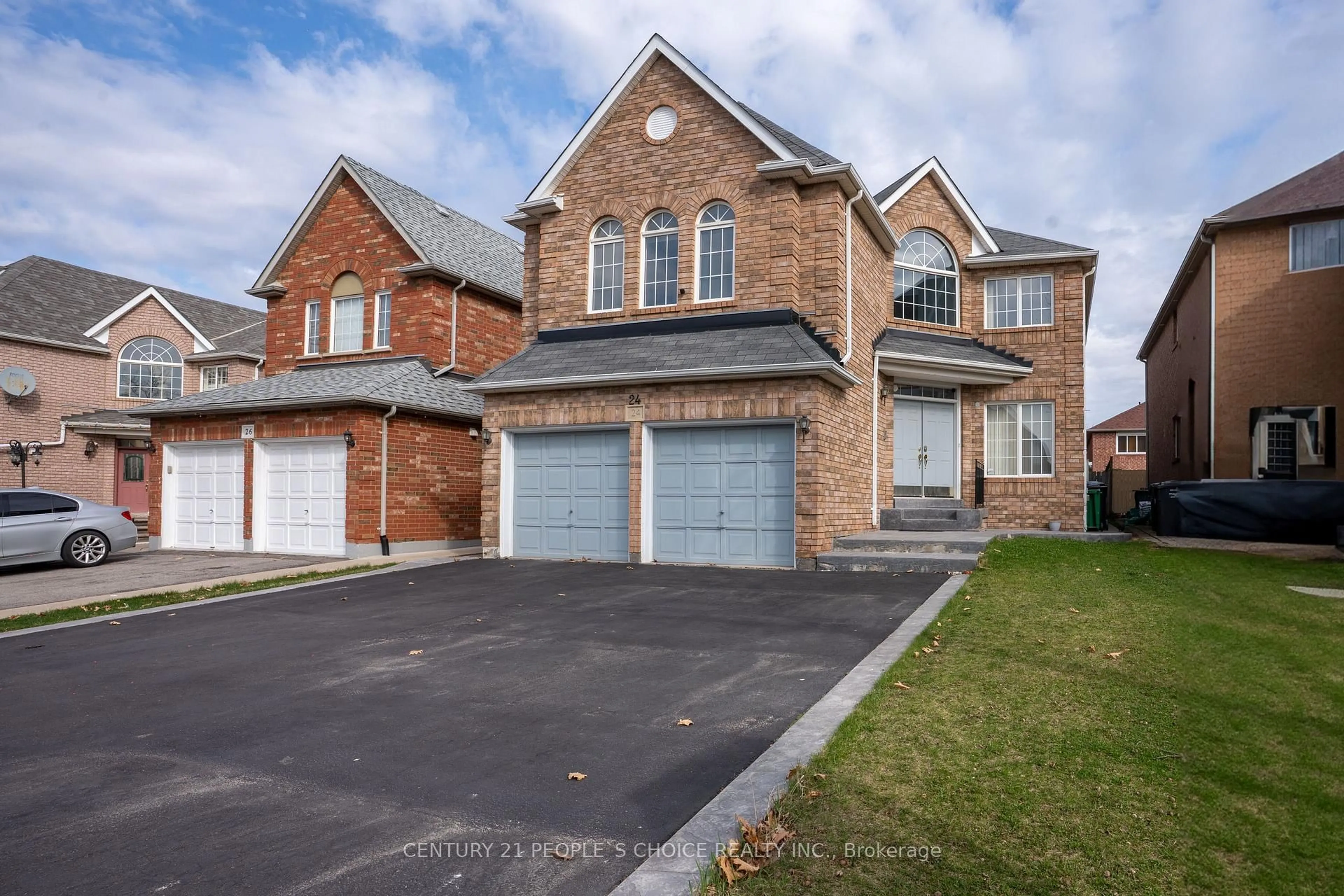 Home with brick exterior material, street for 24 Tobosa Tr, Brampton Ontario L6R 2B4