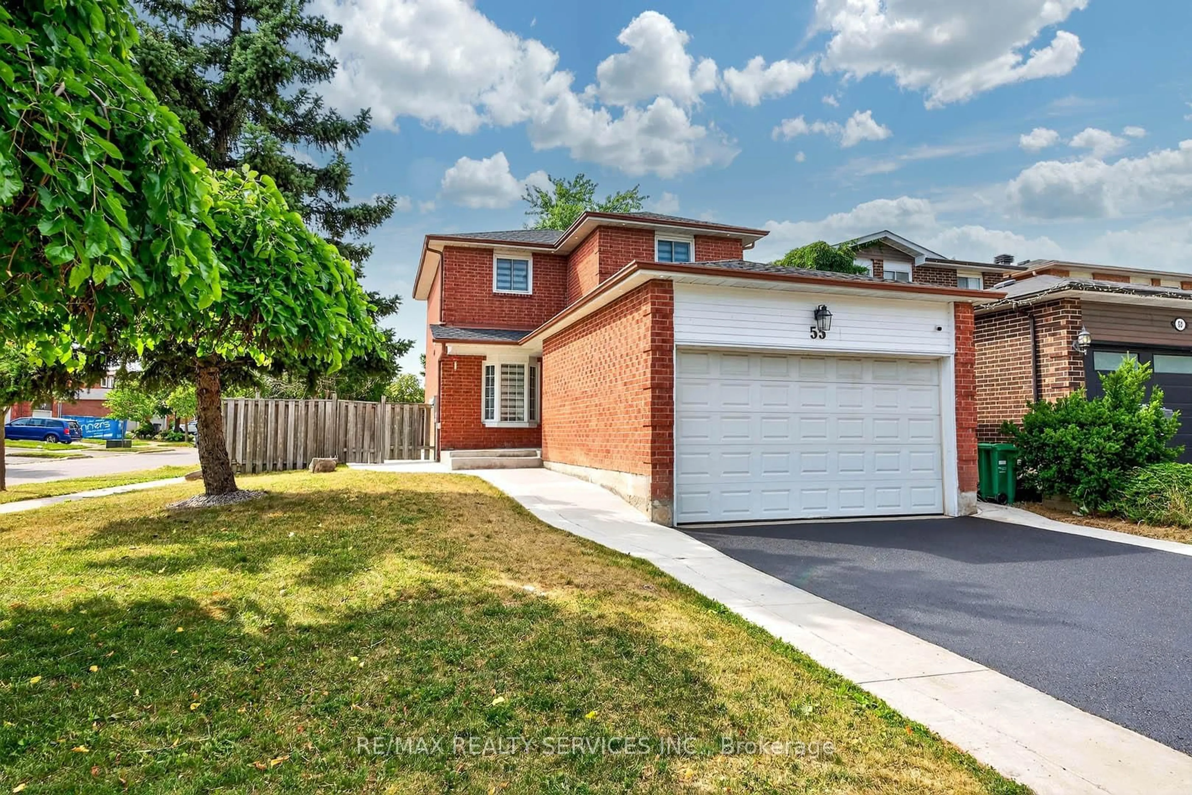 Home with brick exterior material, street for 55 Mcgraw Ave, Brampton Ontario L6X 3M5