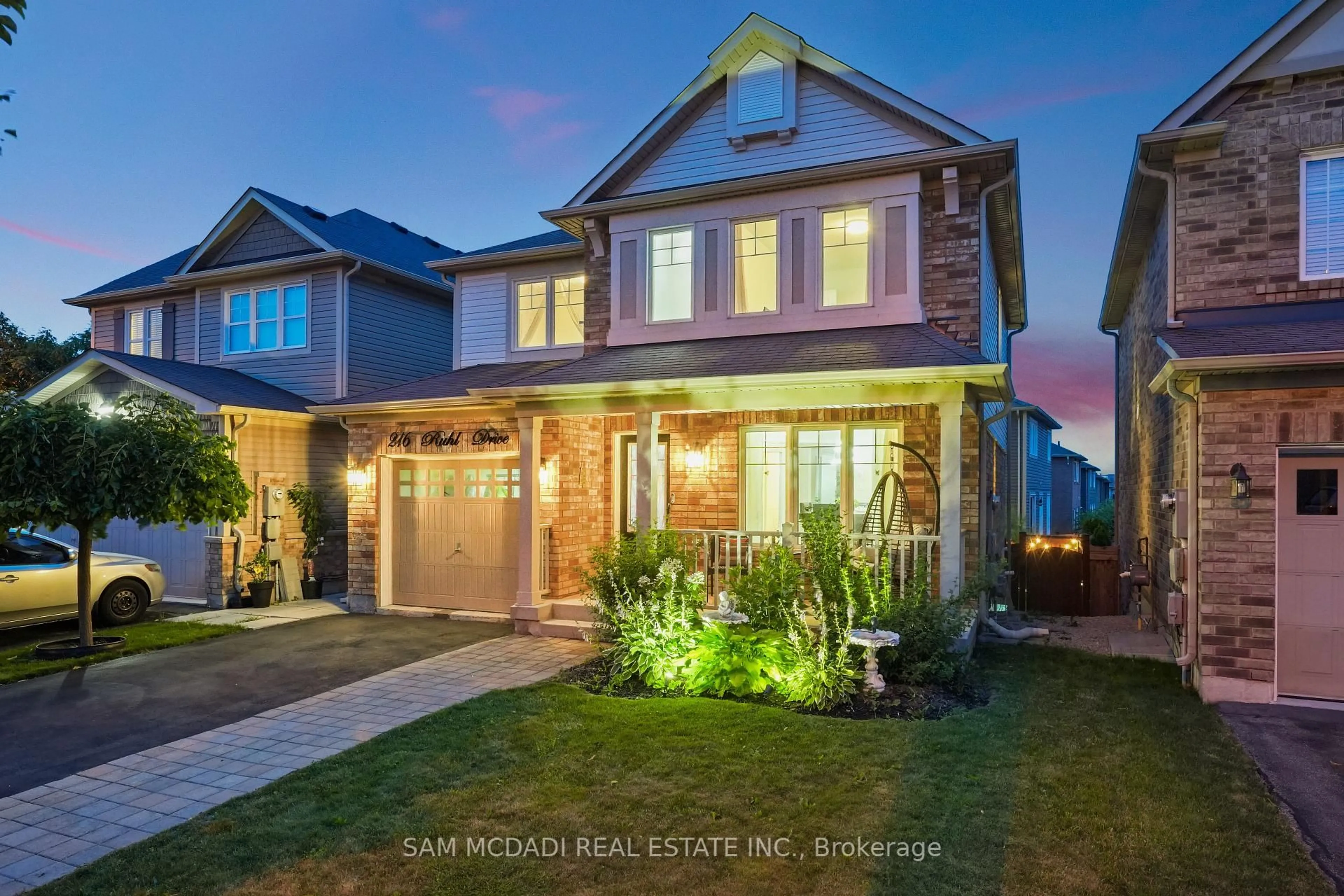 Home with brick exterior material, street for 216 Ruhl Dr, Milton Ontario L9T 8C9