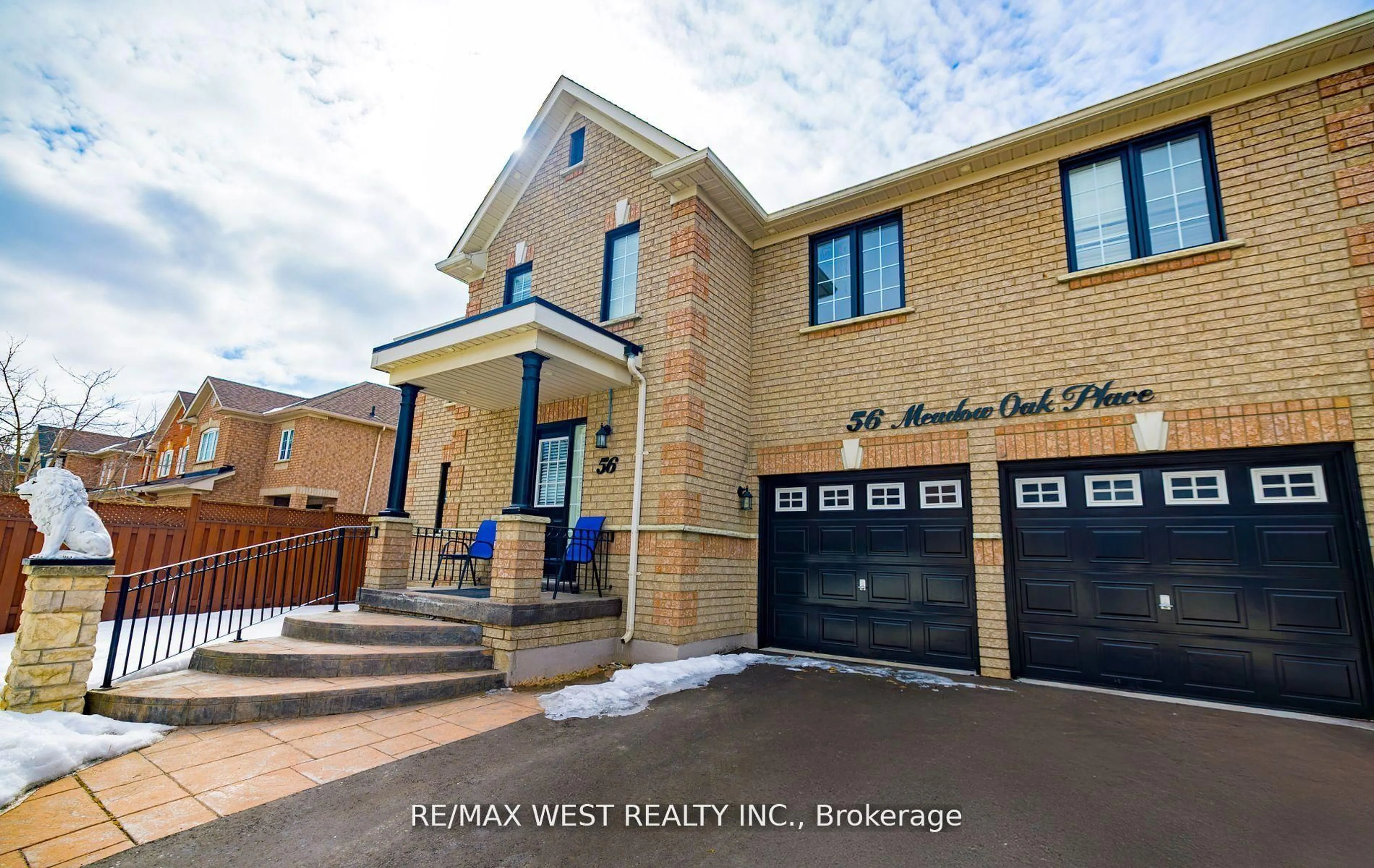 Home with brick exterior material, street for 56 Meadow Oak Pl, Toronto Ontario M9N 3Z6