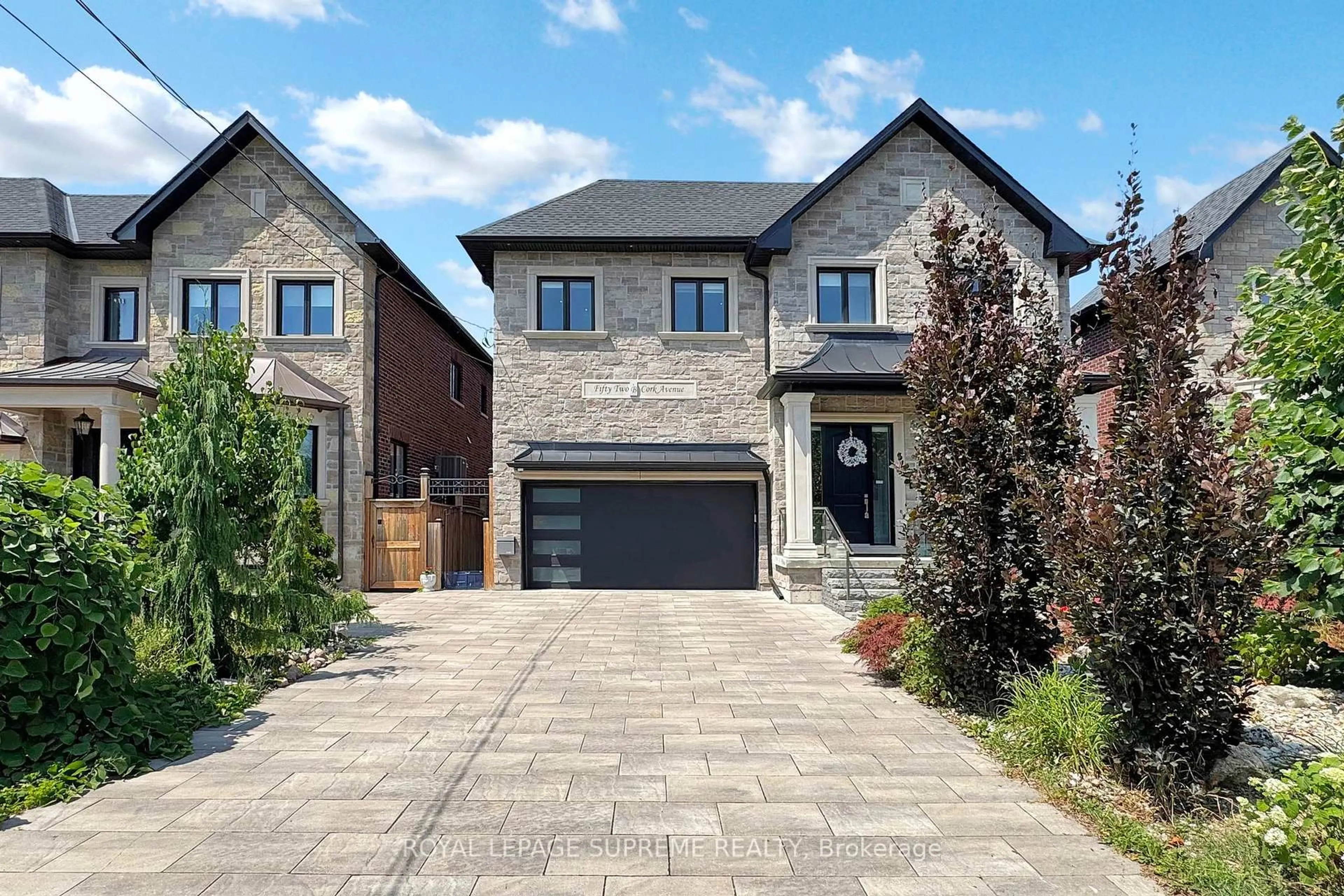 Home with brick exterior material, street for 52B Cork Ave, Toronto Ontario M6B 2X8