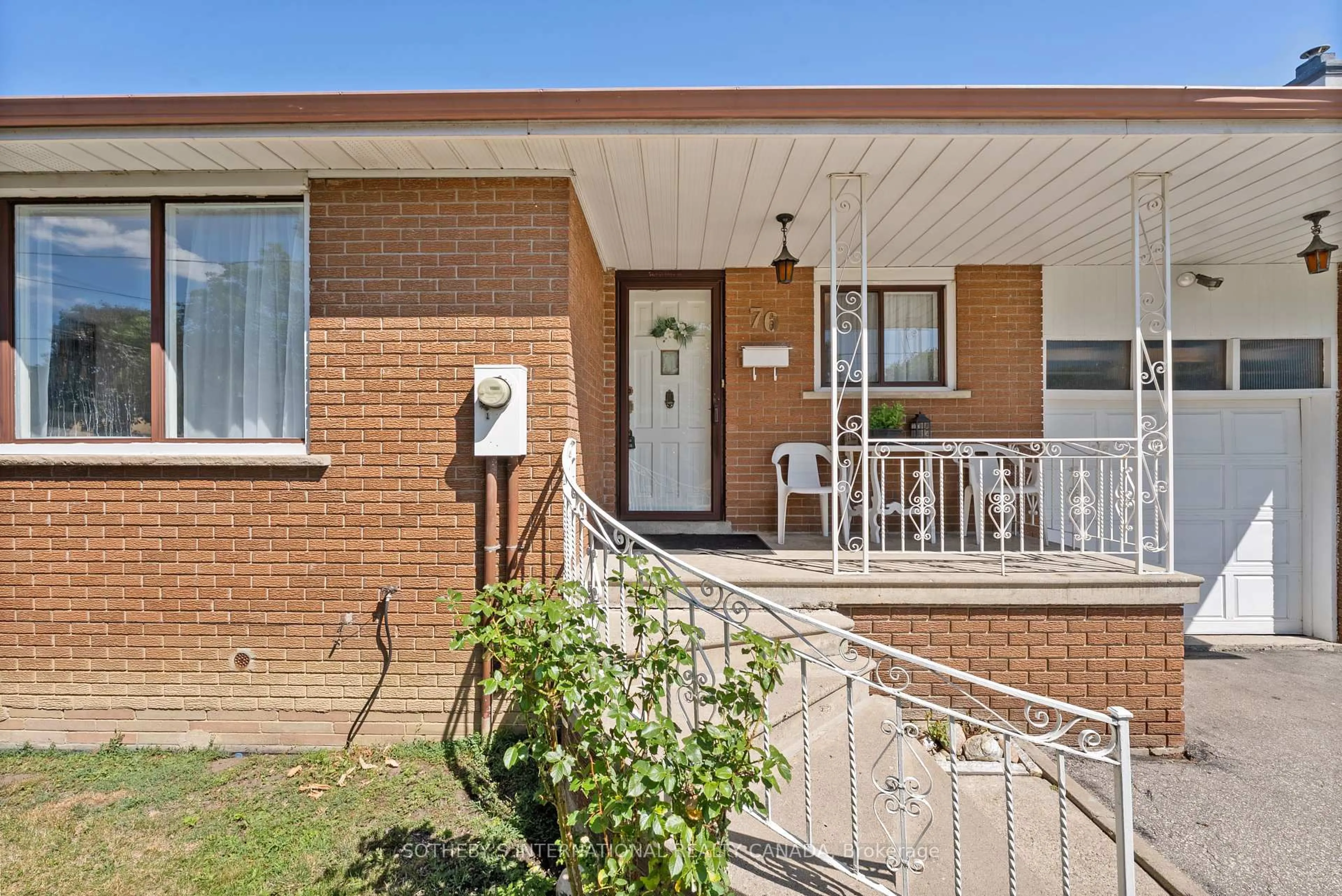 Home with brick exterior material, street for 76 Lawnside Dr, Toronto Ontario M6L 1Z7