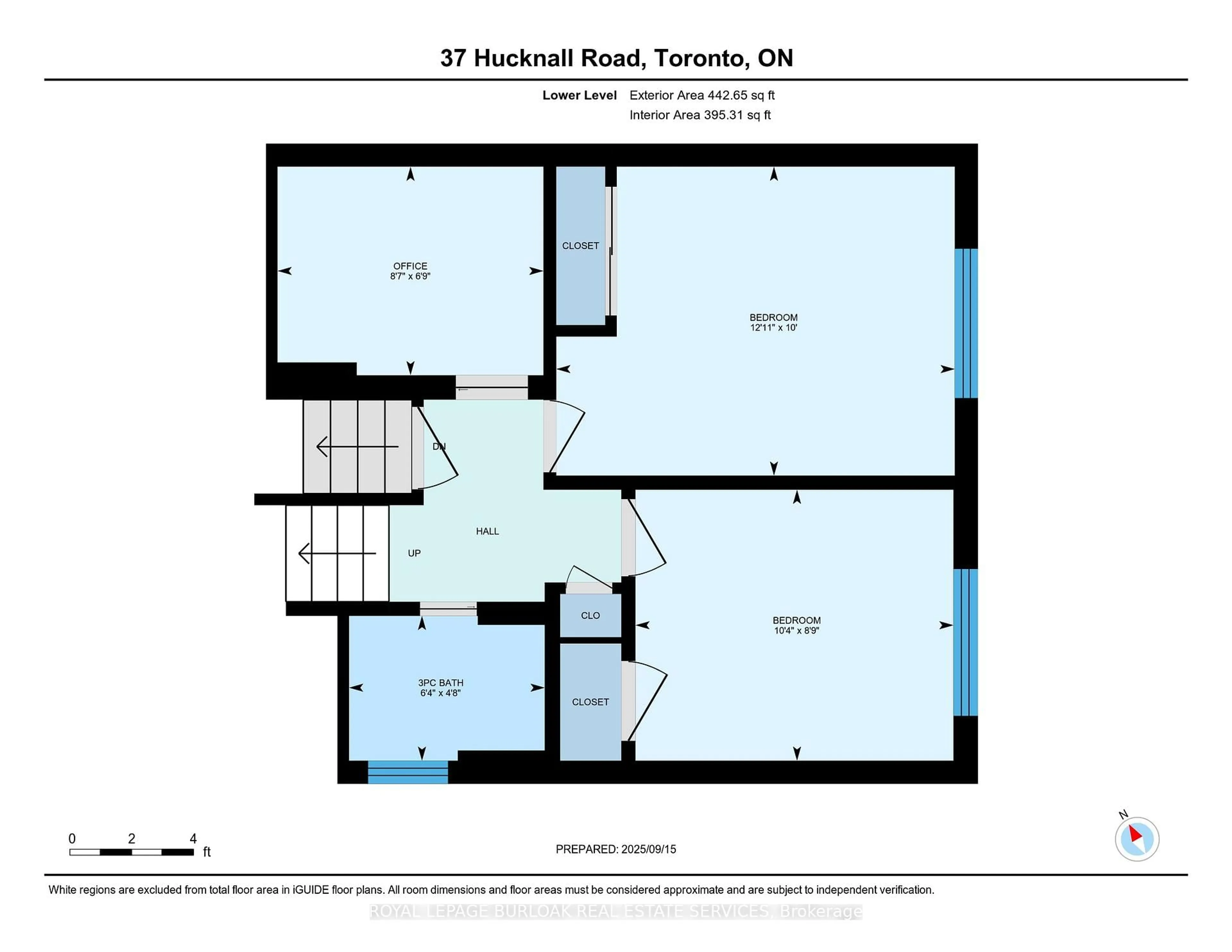 Floor plan for 37 Hucknall Rd, Toronto Ontario M3J 1V7