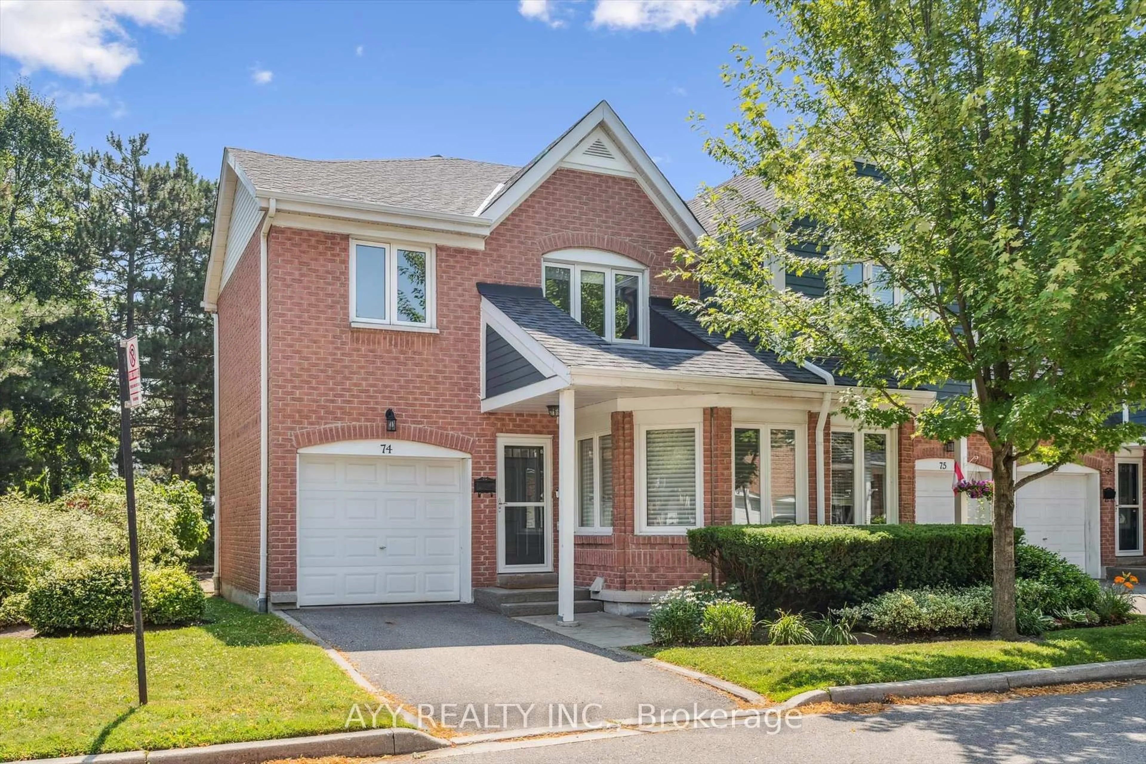 Home with brick exterior material, street for 2155 South Millway #74, Mississauga Ontario L5L 3S1