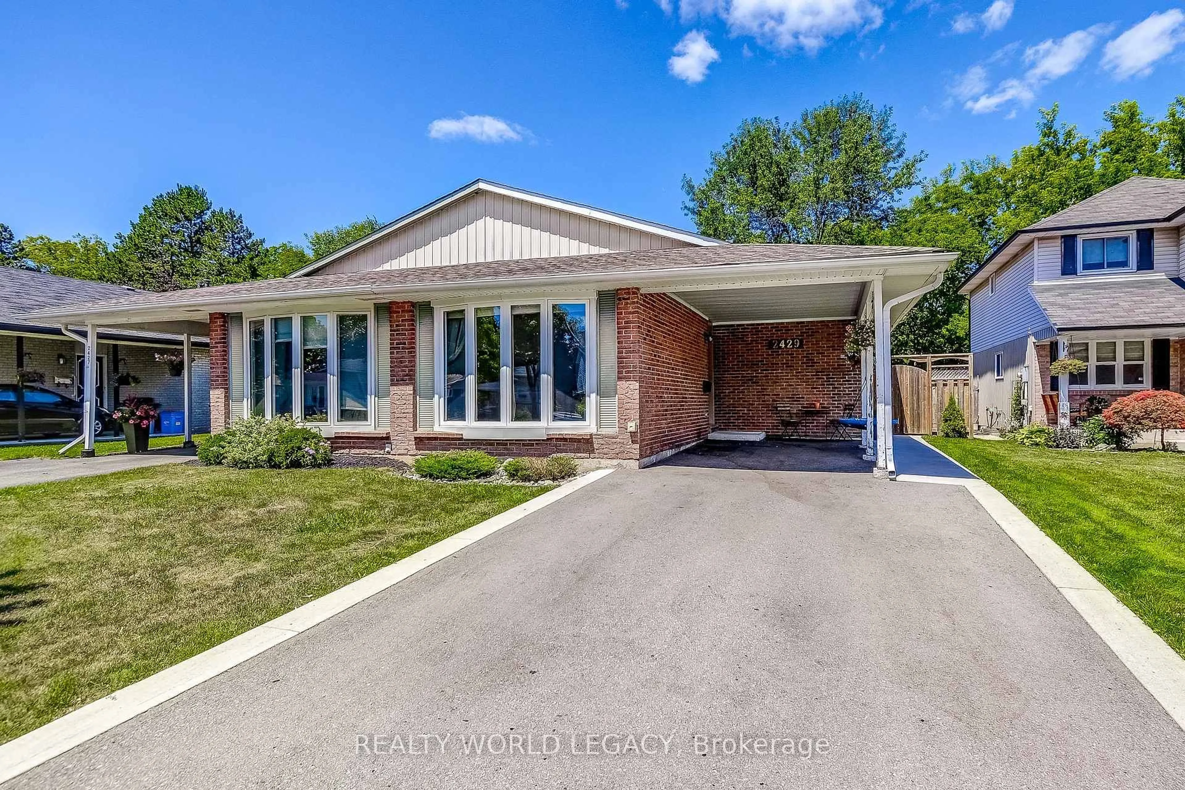 Home with brick exterior material, street for 2429 Overton Dr, Burlington Ontario L7P 4B6