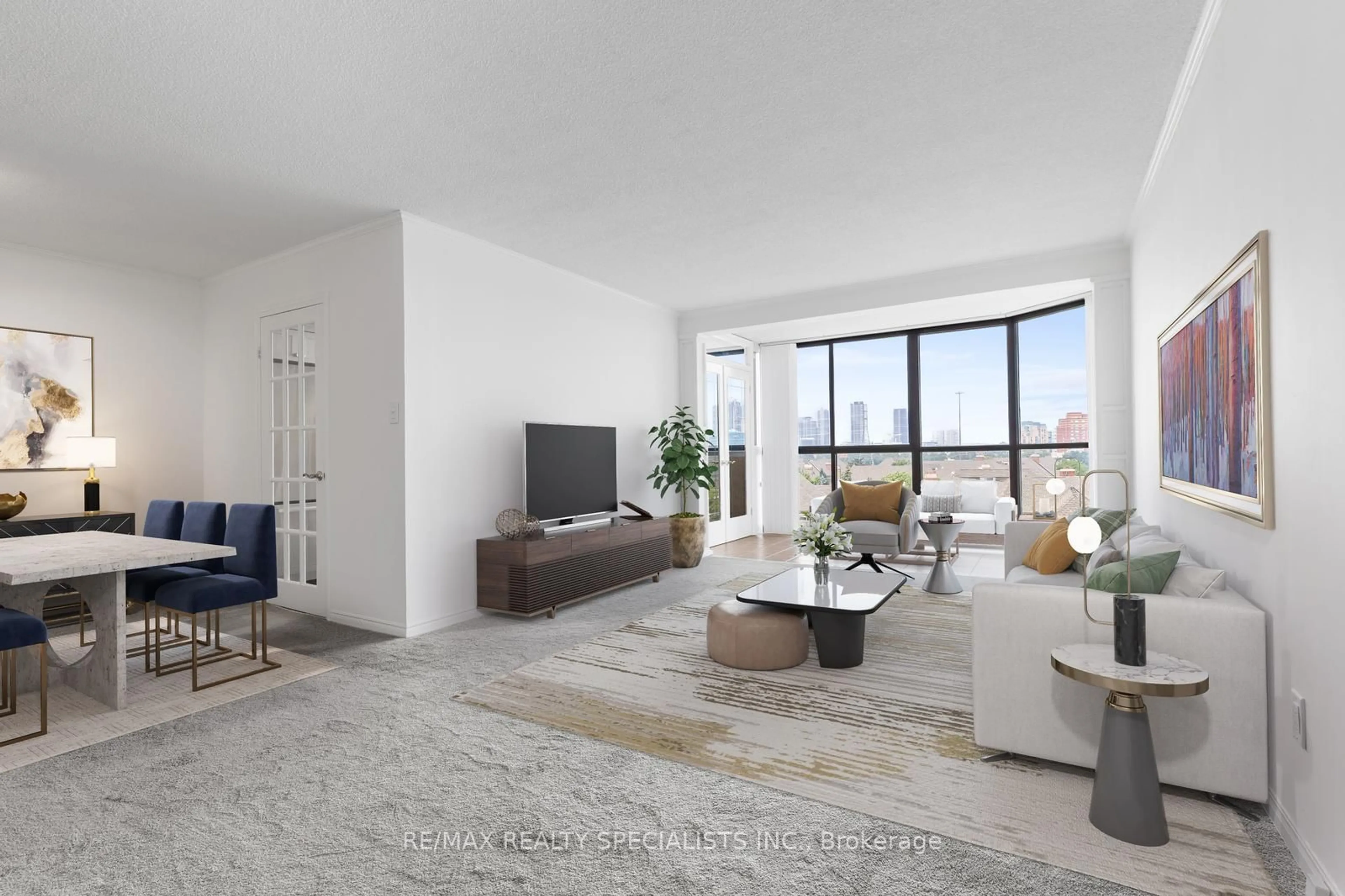 Living room with furniture, unknown for 4235 Sherwoodtowne Blvd #709, Mississauga Ontario L4Z 1W3