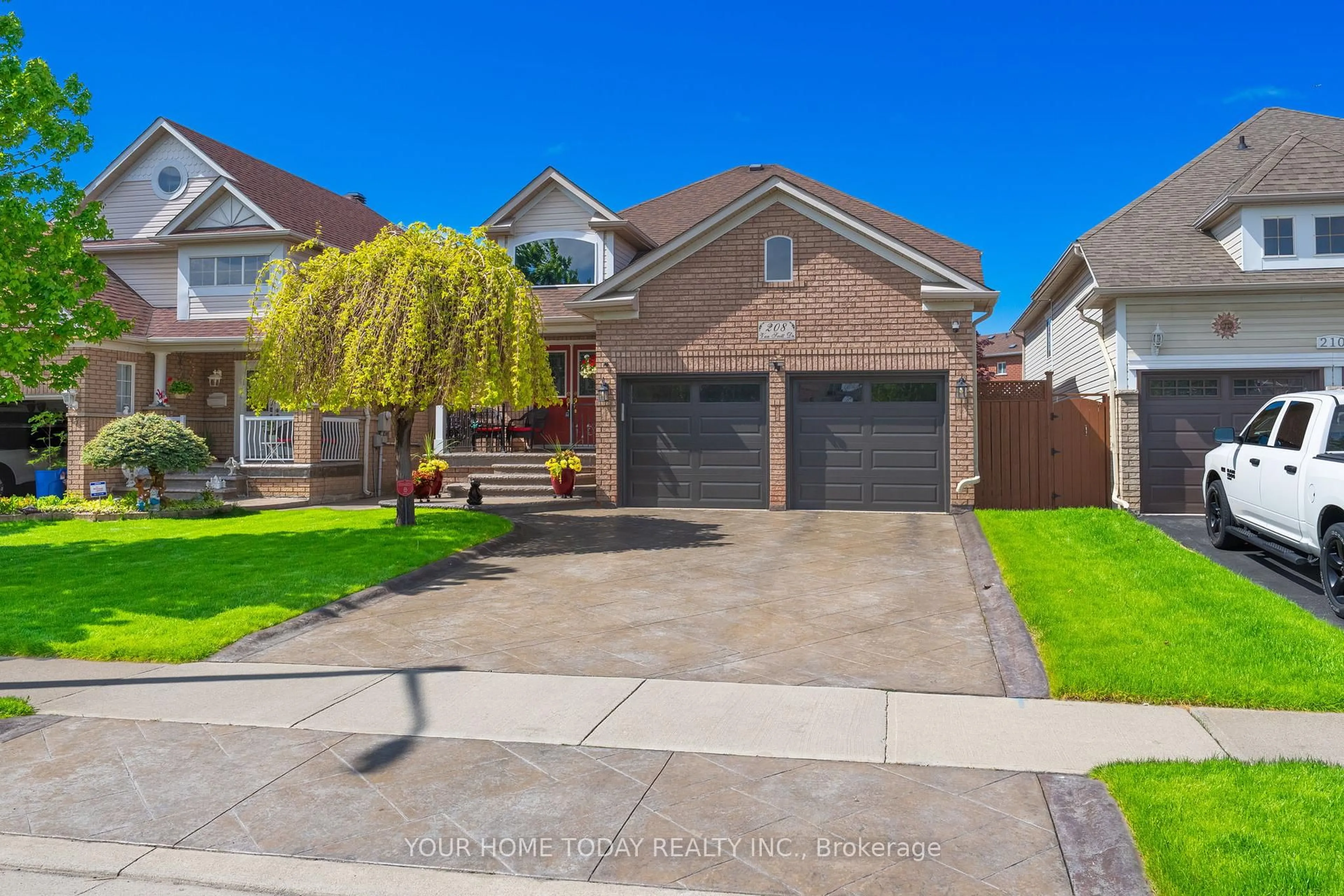 Home with brick exterior material, street for 208 Van Scott Dr, Brampton Ontario L7A 1V9