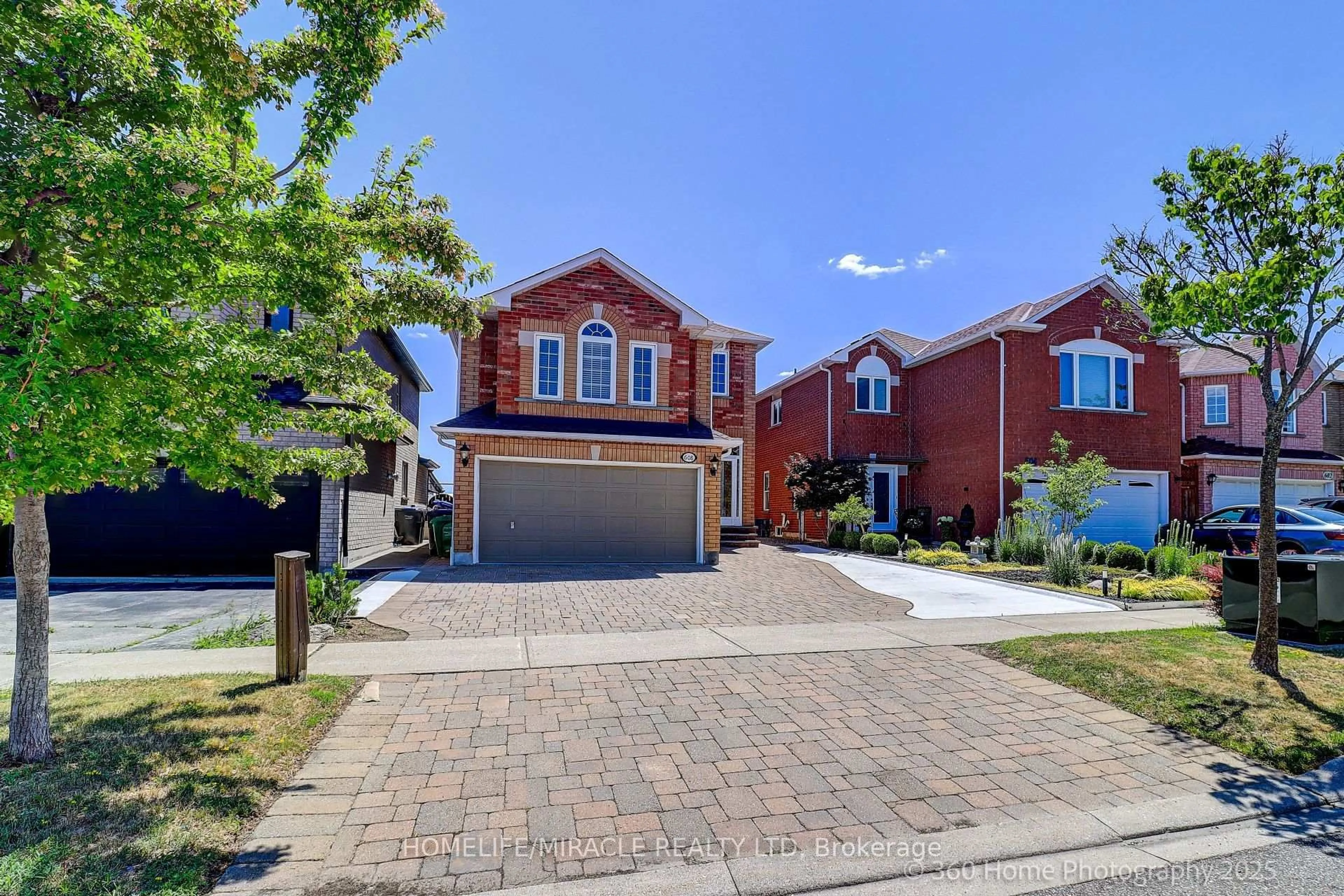 Home with brick exterior material, street for 608 Driftcurrent Dr, Mississauga Ontario L4Z 4A4