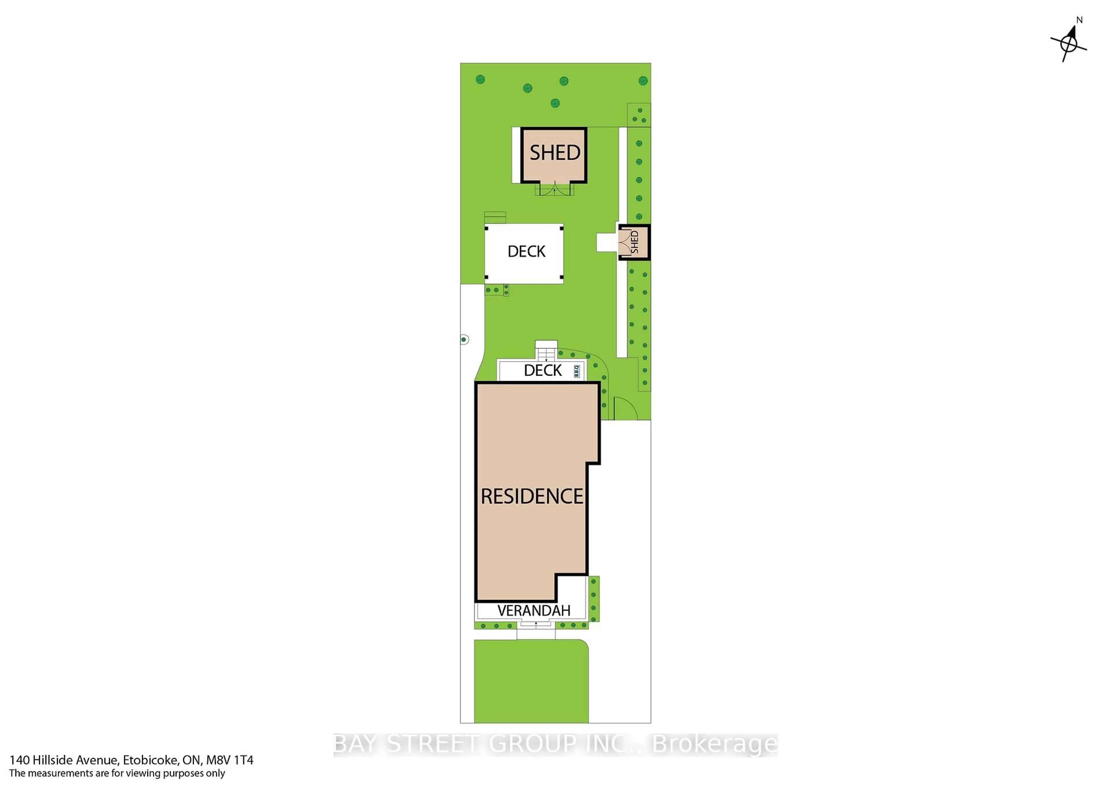 Floor plan for 140 Hillside Ave, Toronto Ontario M8V 1T4