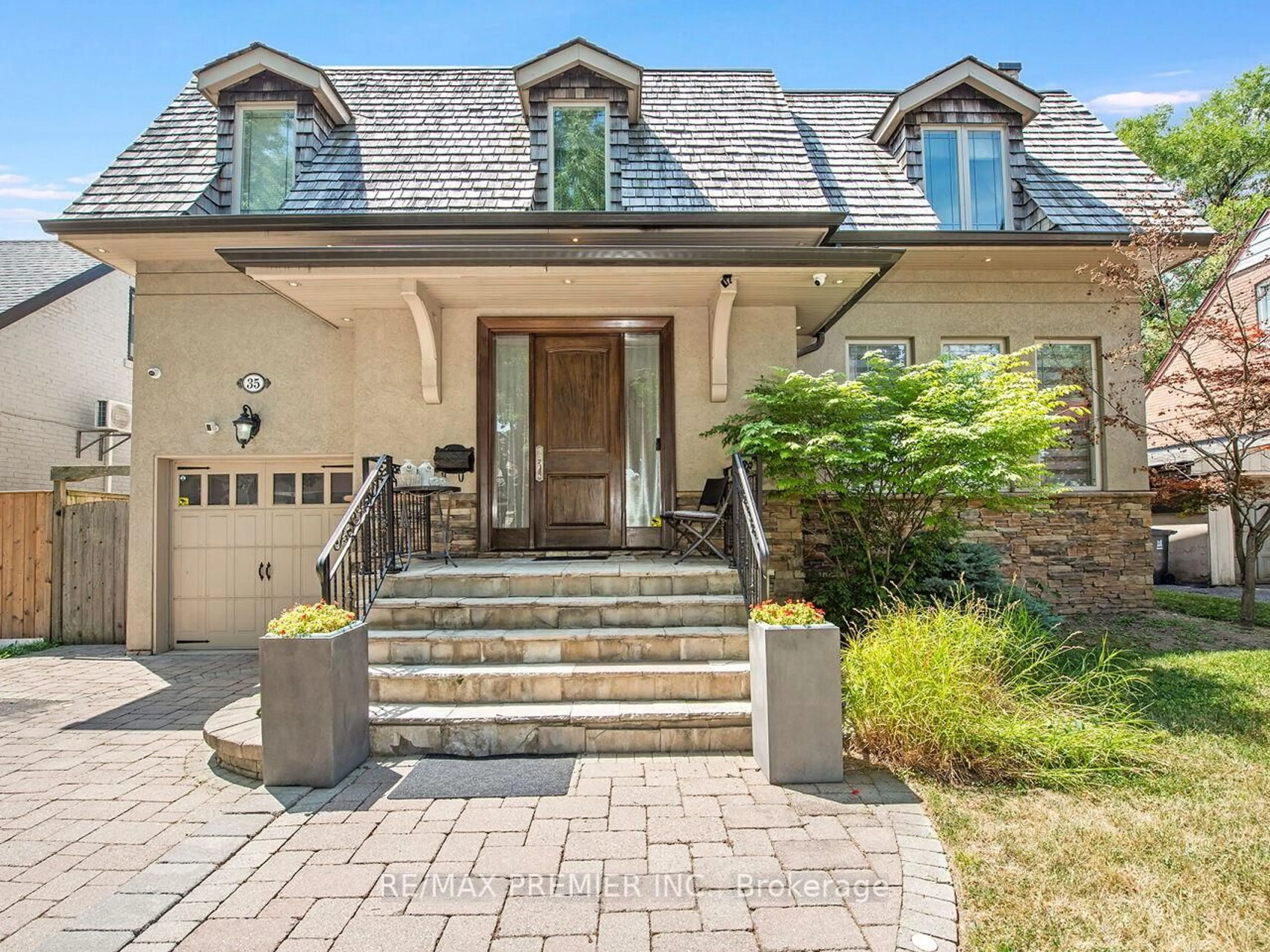 Home with brick exterior material, street for 35 Yorkdale Cres, Toronto Ontario M9M 1C2