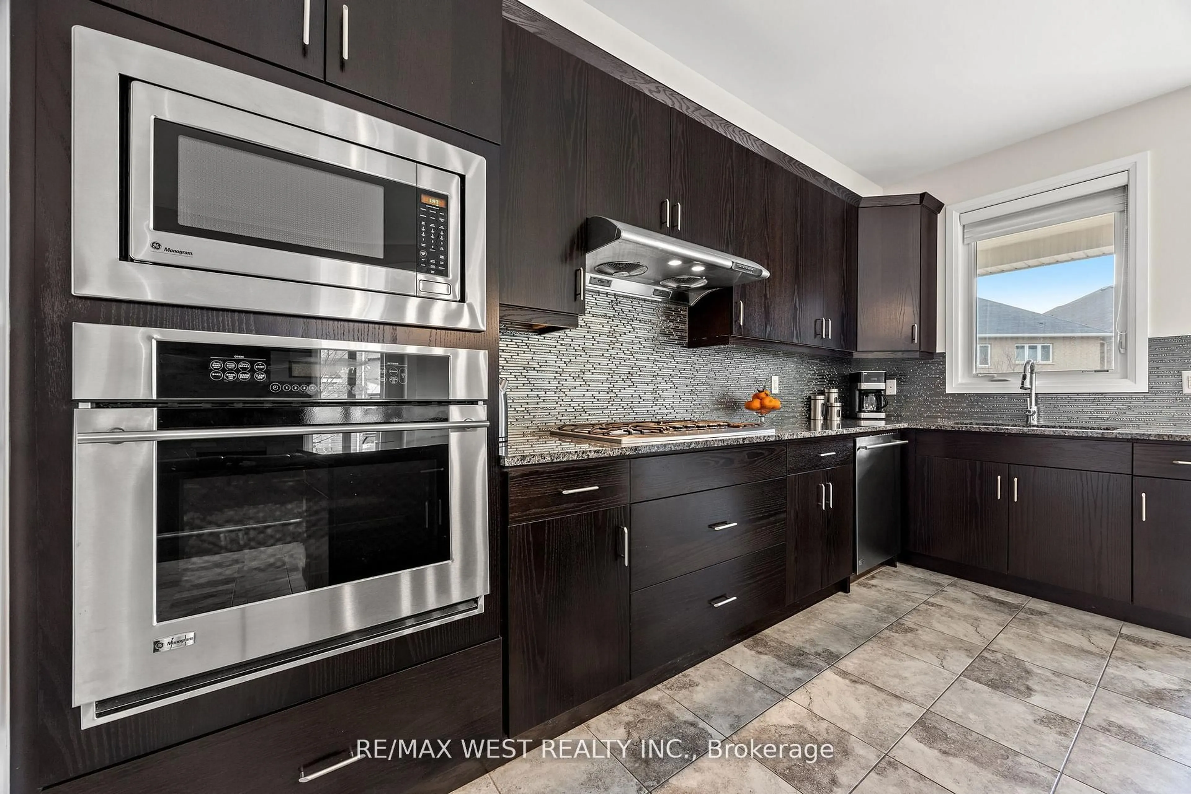 Contemporary kitchen, ceramic/tile floor for 109 Masterman Cres, Oakville Ontario L6M 0W9