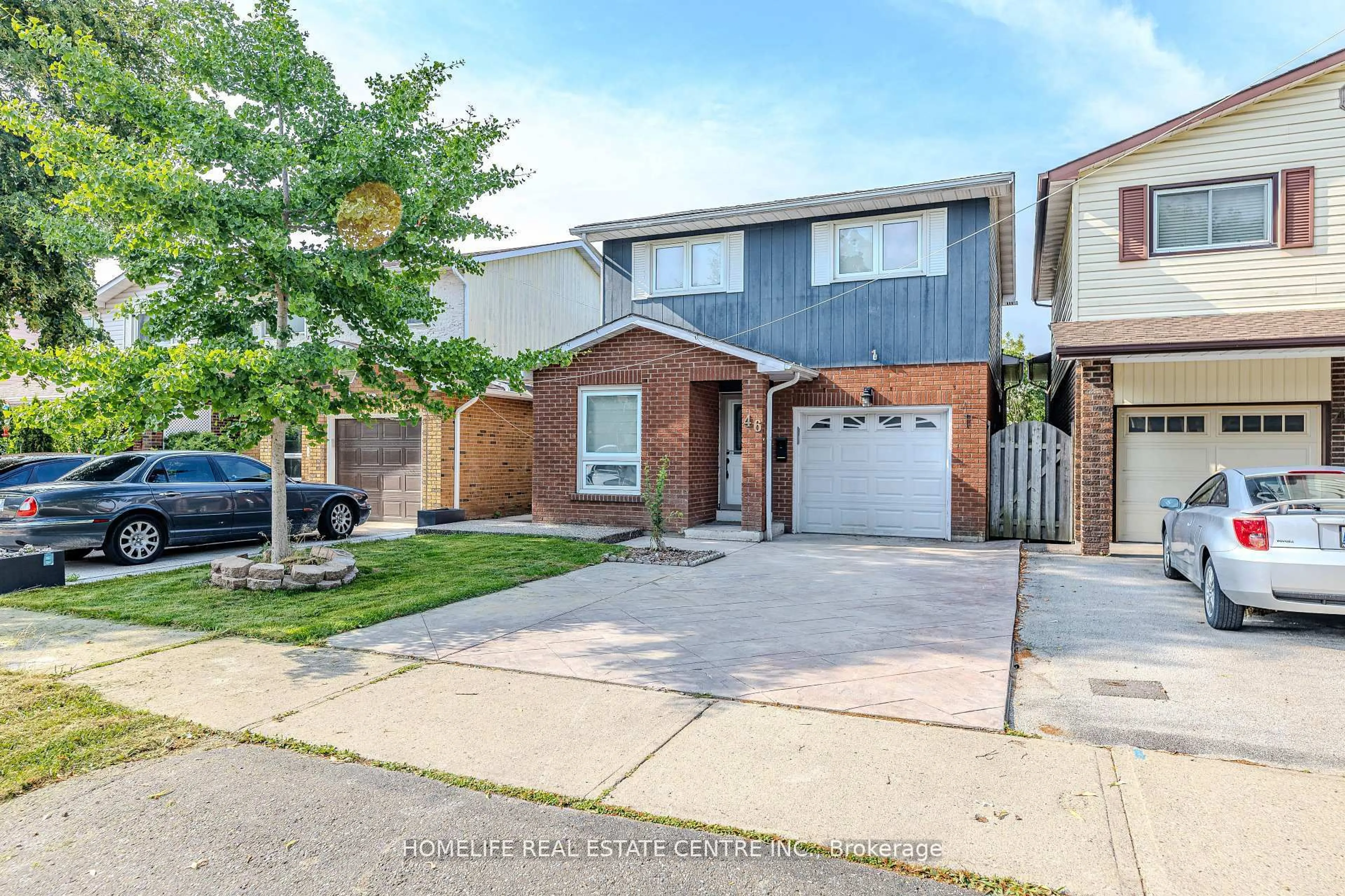 Home with brick exterior material, street for 46 Lady Stewart Blvd, Brampton Ontario L6S 3Y3