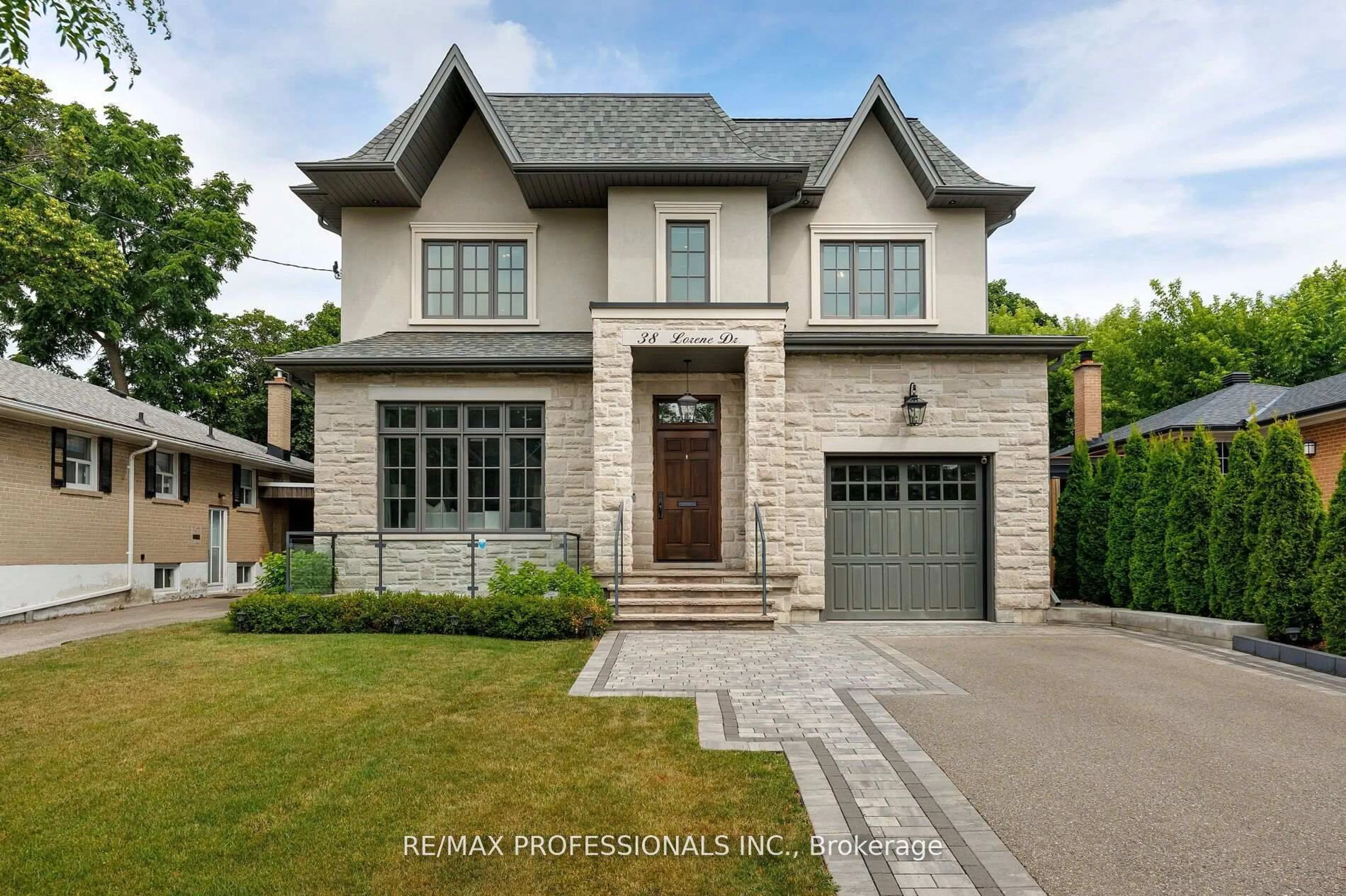 Home with brick exterior material, street for 38 Lorene Dr, Toronto Ontario M9B 1X8