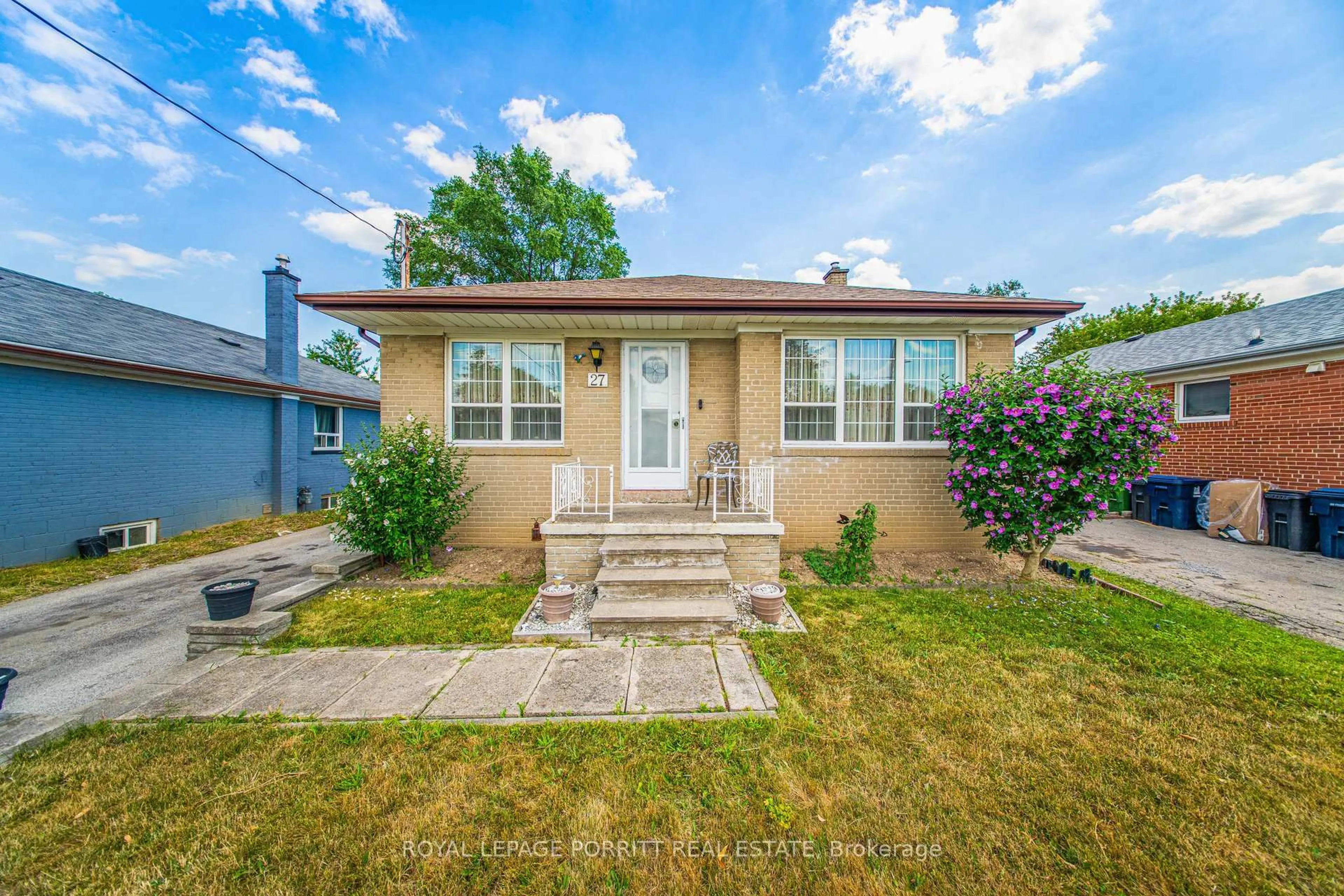 Home with brick exterior material, street for 27 Hinton Rd, Toronto Ontario M9W 2V4