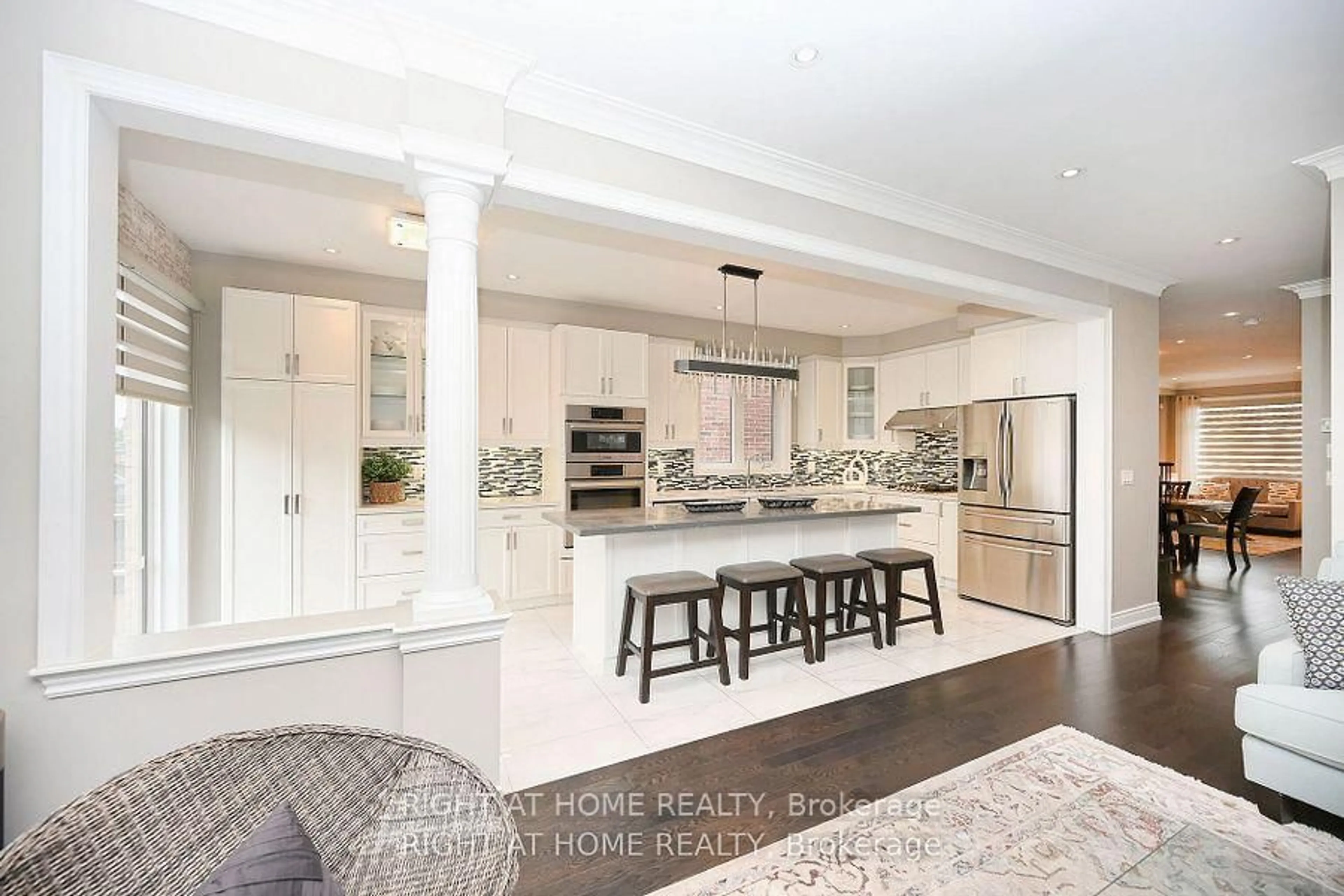 Open concept kitchen, ceramic/tile floor for 371 Hincks Dr, Milton Ontario L9T 8T9