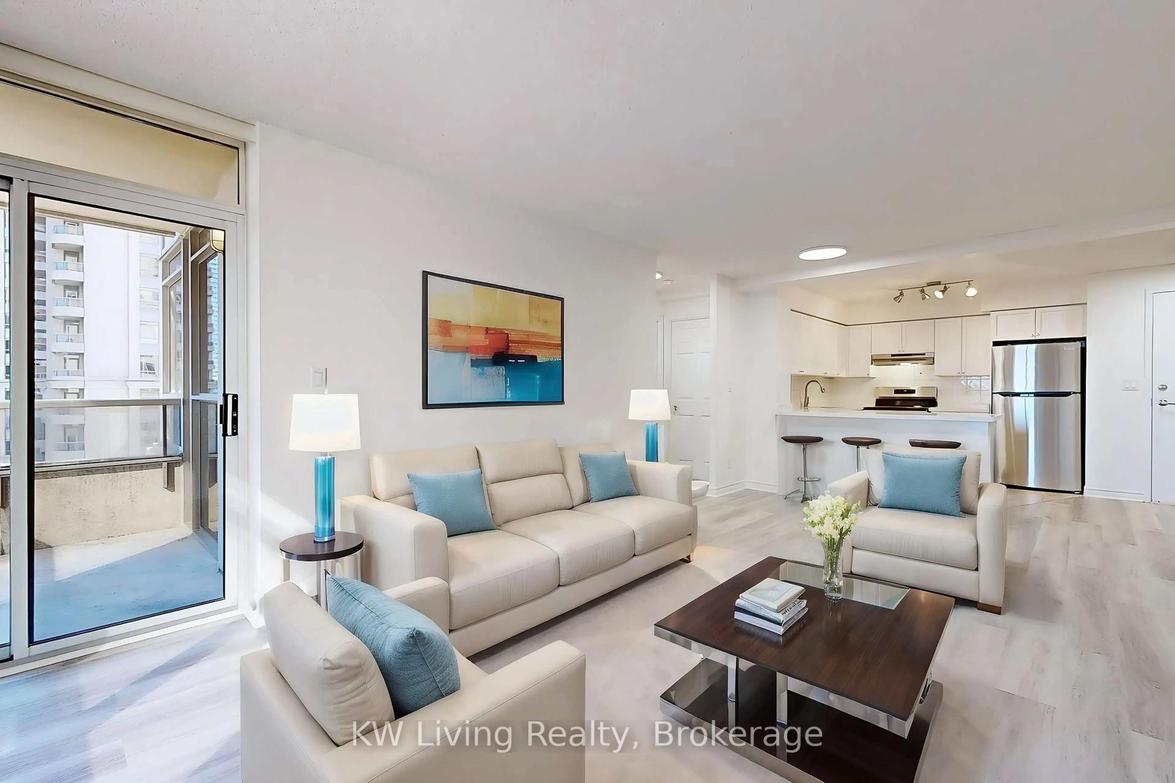 Living room with furniture, unknown for 3888 Duke Of York Blvd #733, Mississauga Ontario L5B 4P5