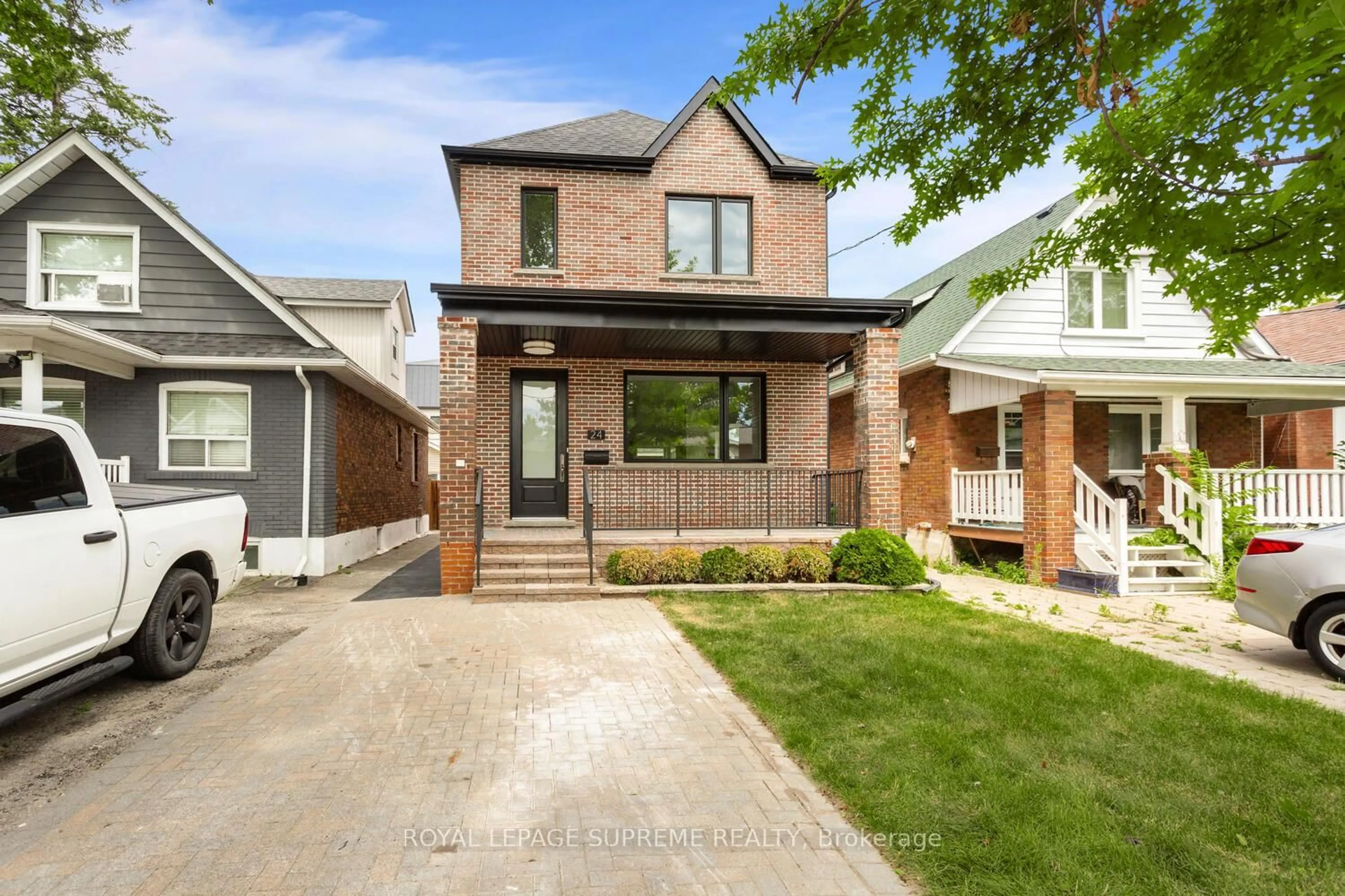 Home with brick exterior material, street for 24 York Ave, Toronto Ontario M6N 2V2