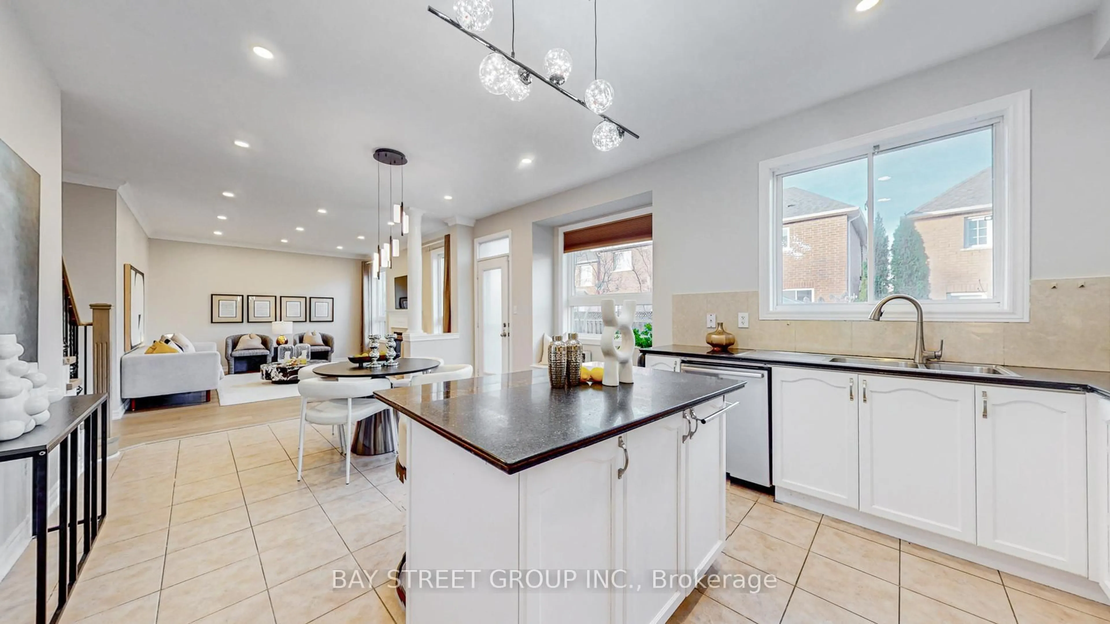 Open concept kitchen, ceramic/tile floor for 2292 Blue Oak Circ, Oakville Ontario L6M 5J4