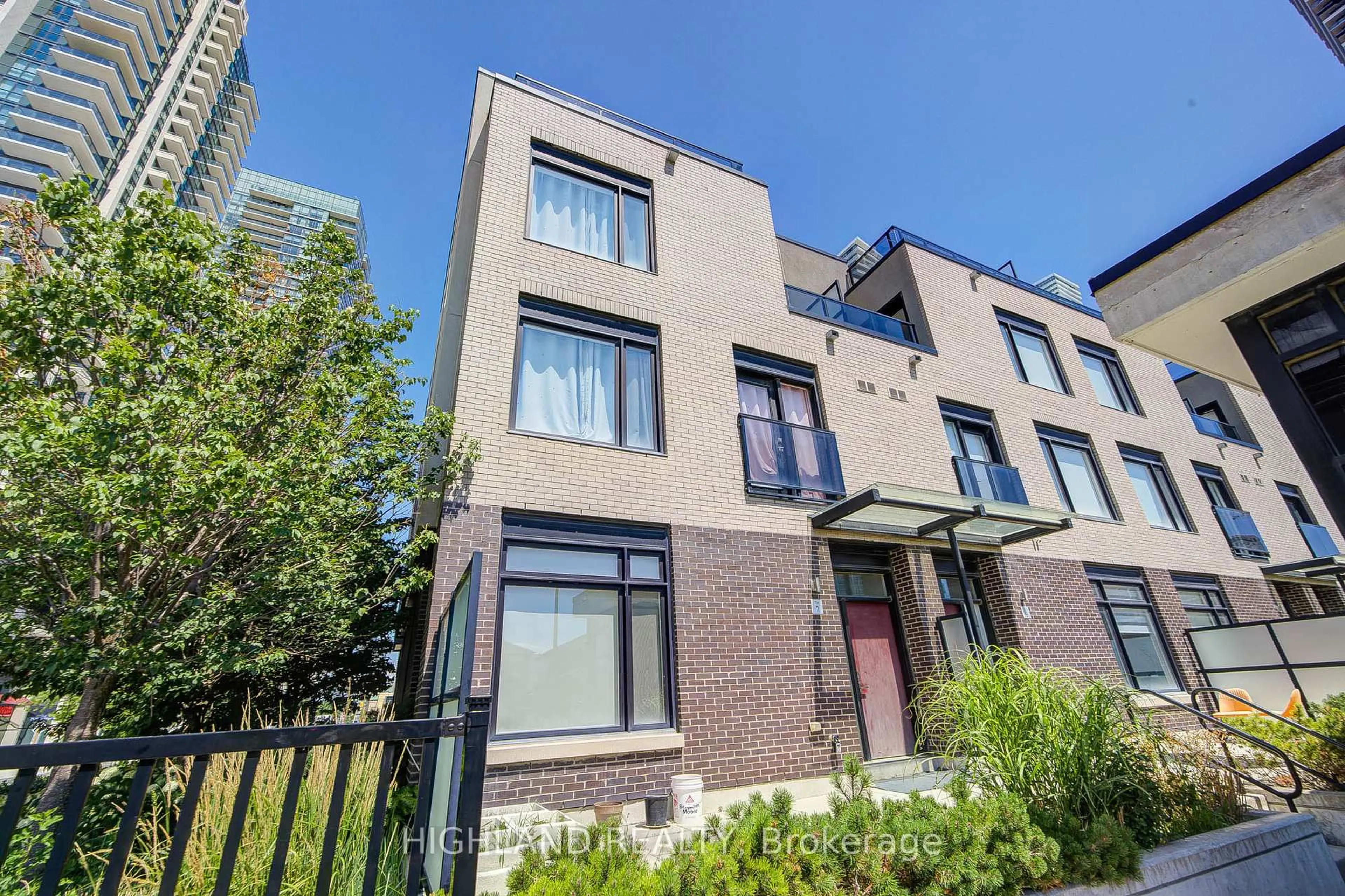 Home with brick exterior material, street for 4030 Parkside Village Dr #7, Mississauga Ontario L5B 0K2