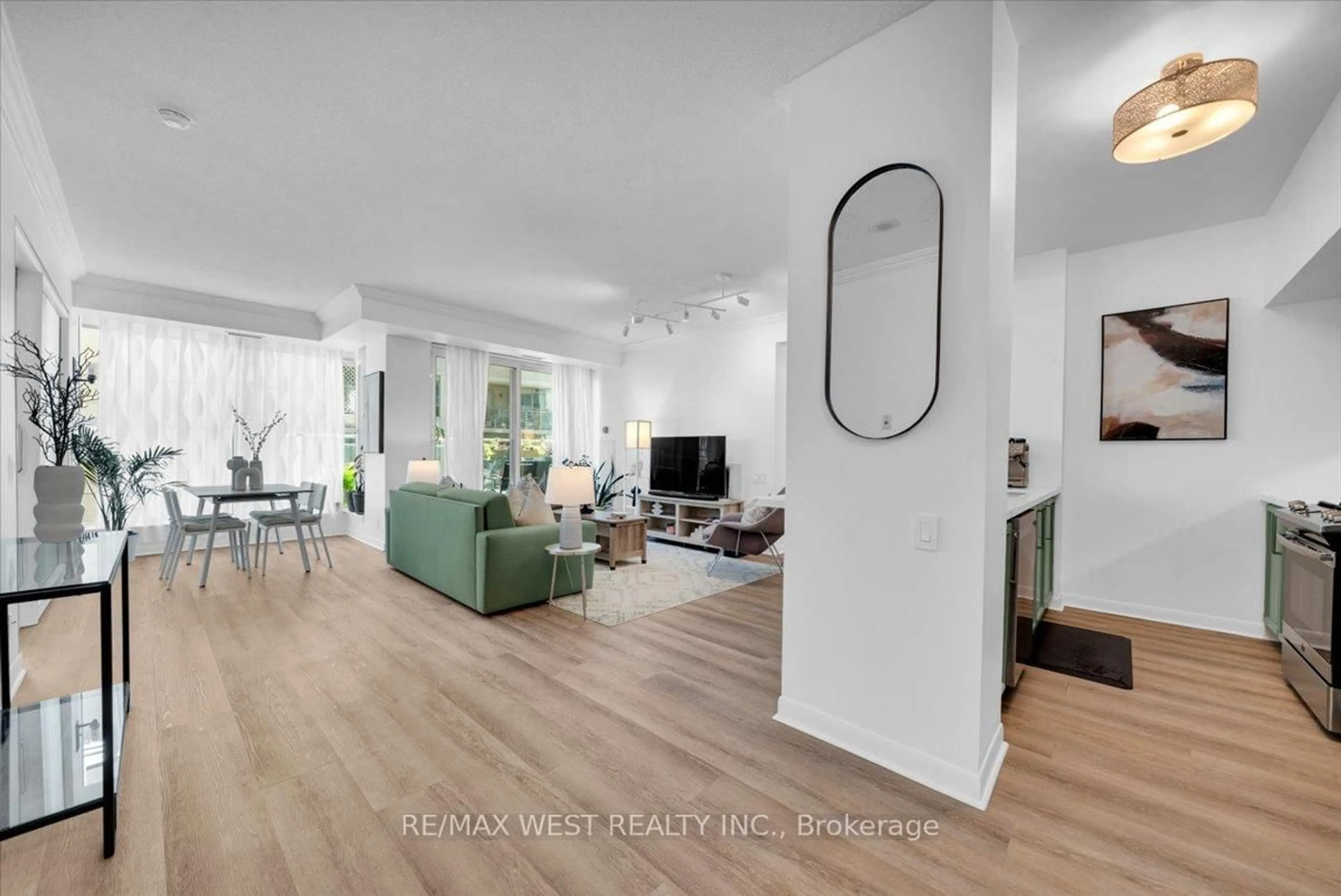 Living room with furniture, unknown for 2067 Lake Shore Blvd #202, Toronto Ontario M8V 4B8