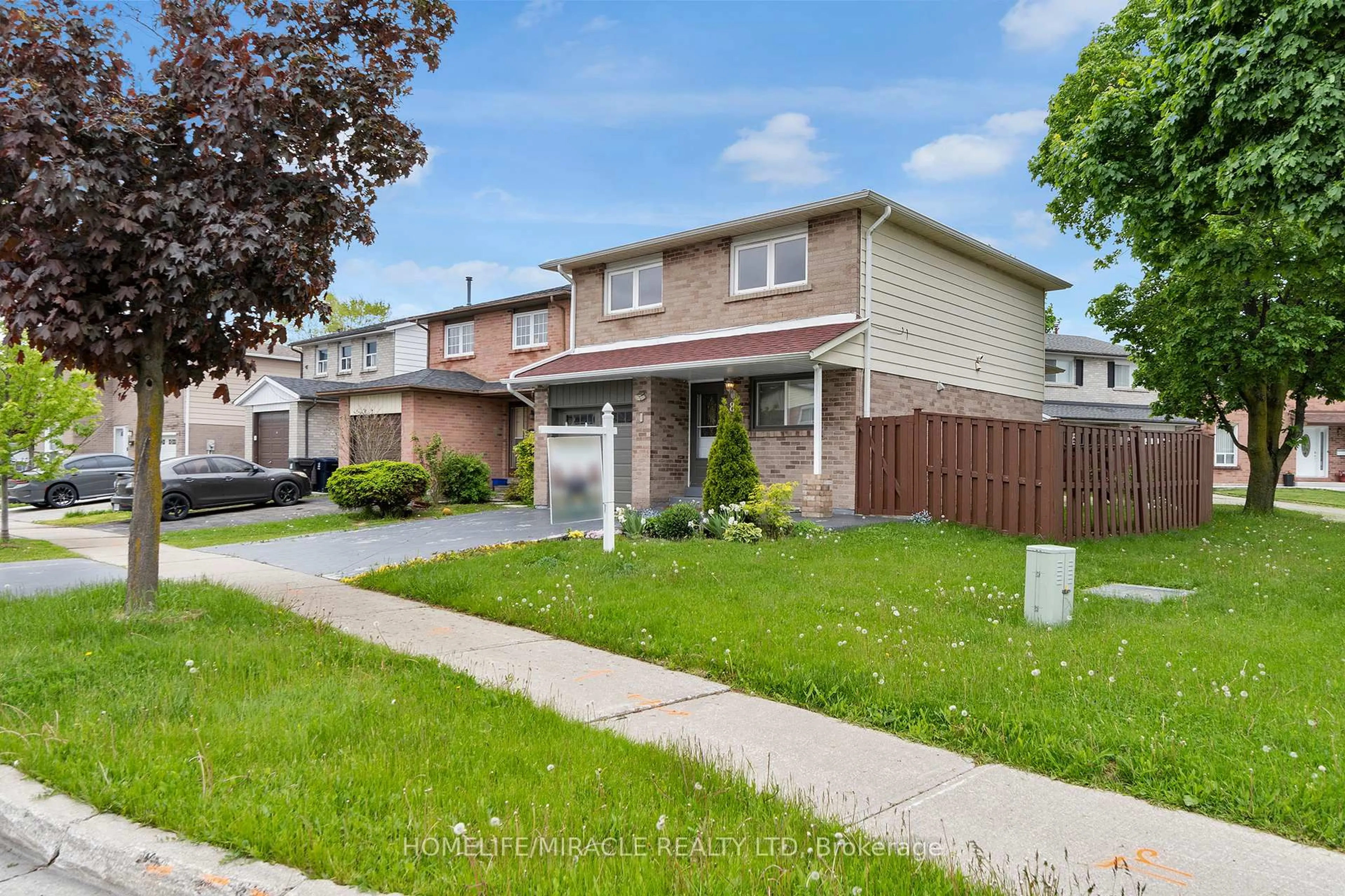 Home with brick exterior material, street for 8 Franca Cres, Toronto Ontario M9V 4S2