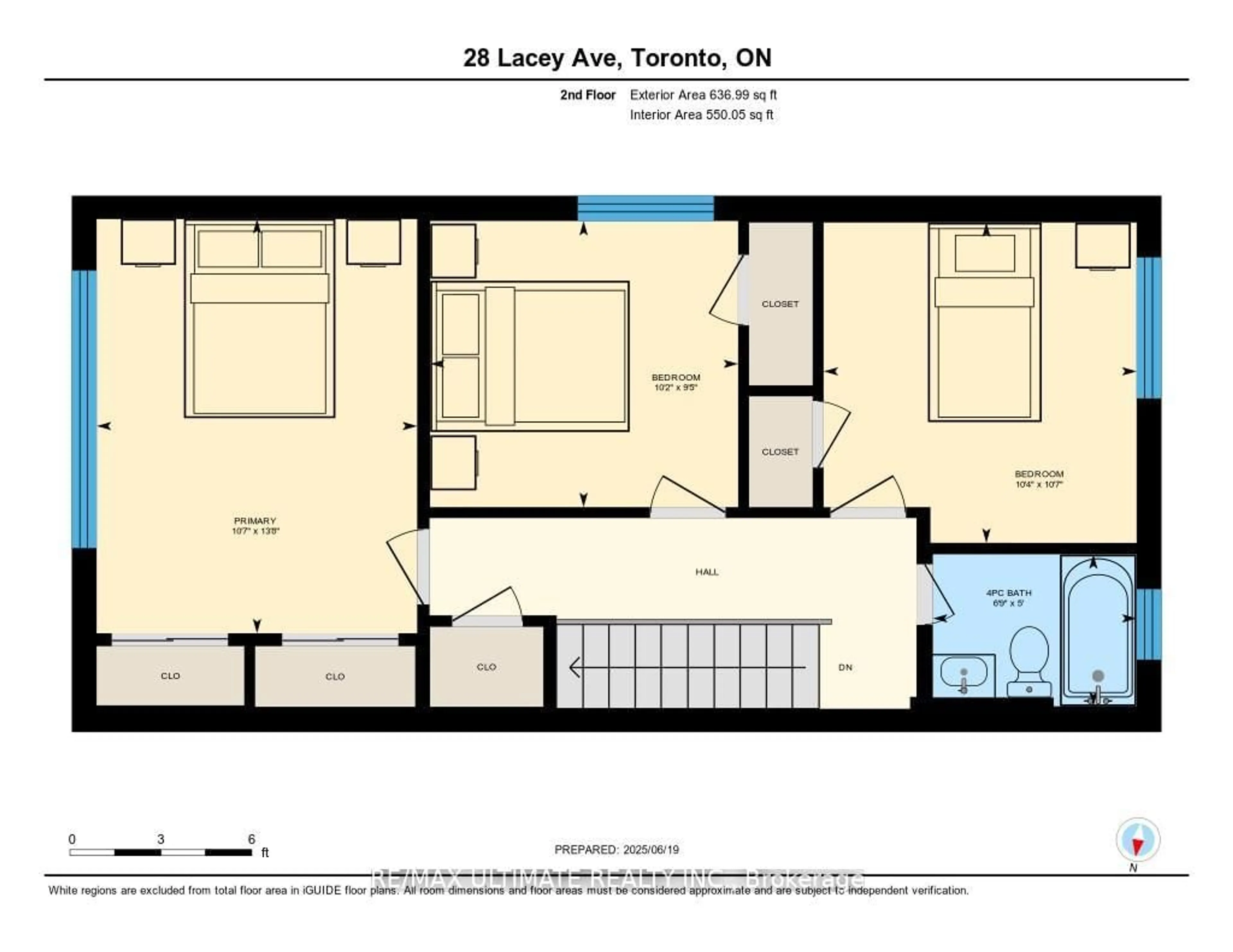 Floor plan for 28 Lacey Ave, Toronto Ontario M6M 3L7