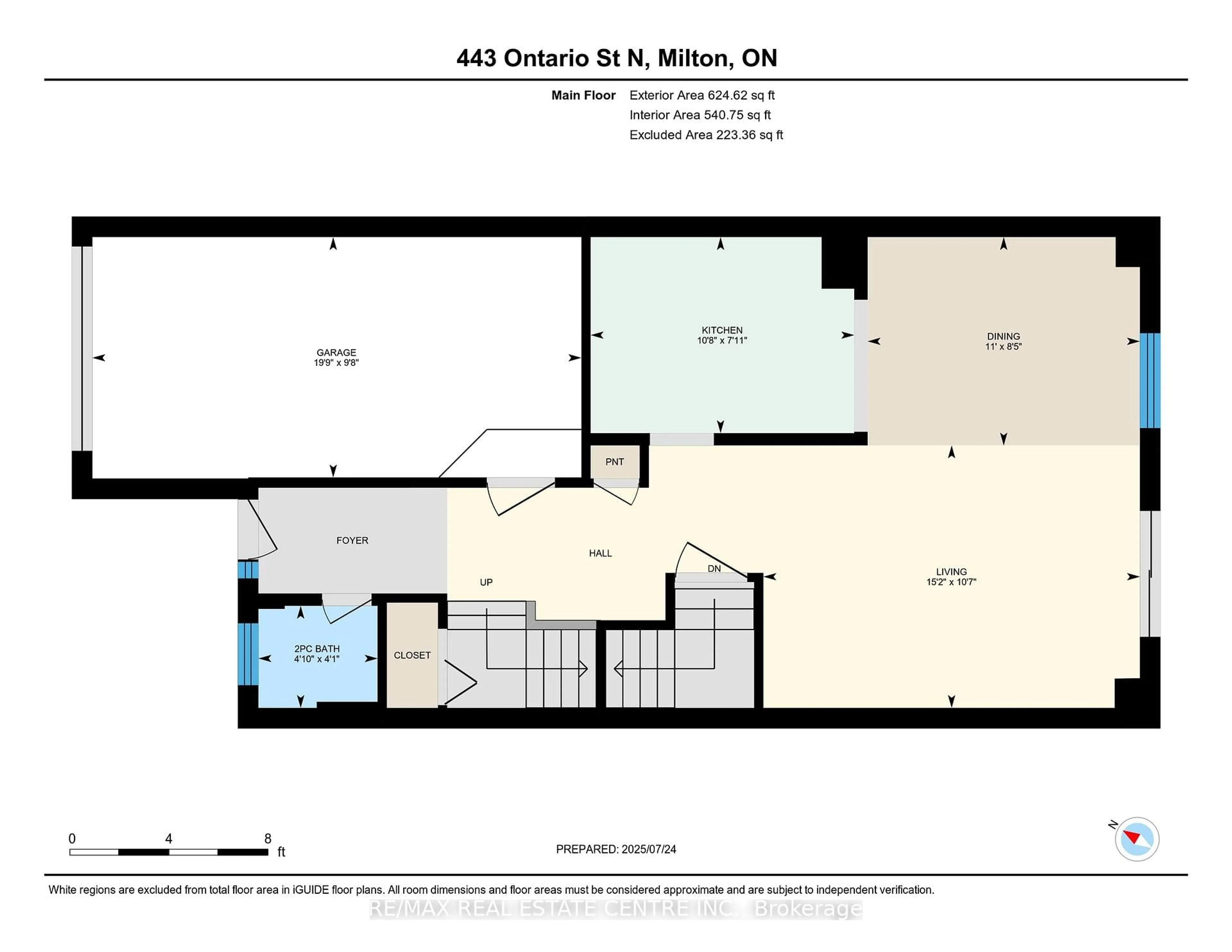 Floor plan for 443 Ontario St, Milton Ontario L9T 3J4