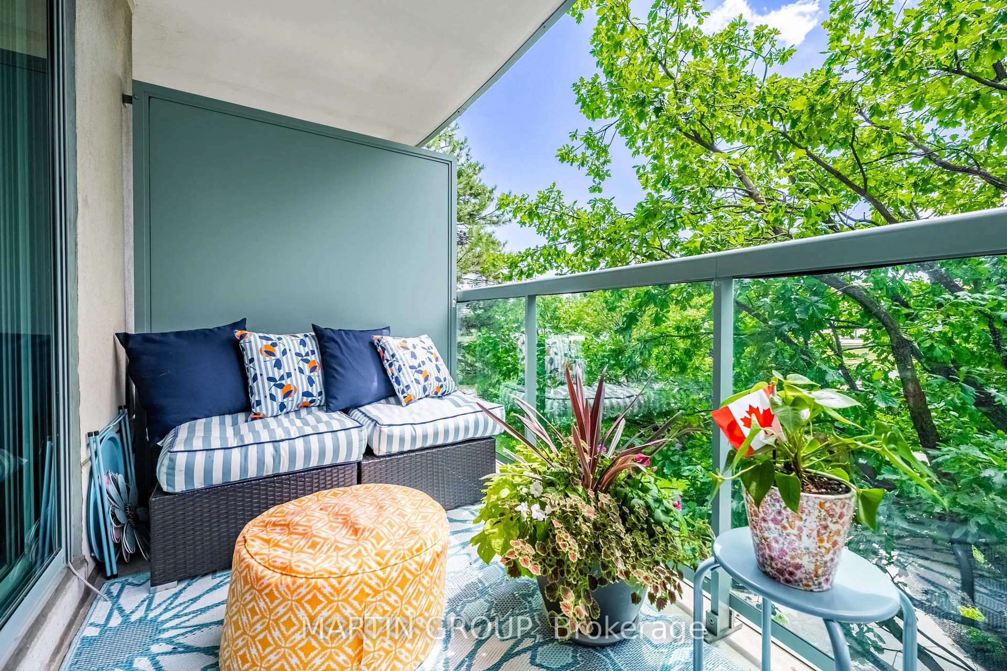 Patio, water/lake/river/ocean view for 2545 Erin Centre Blvd #207, Mississauga Ontario L5M 6Z9