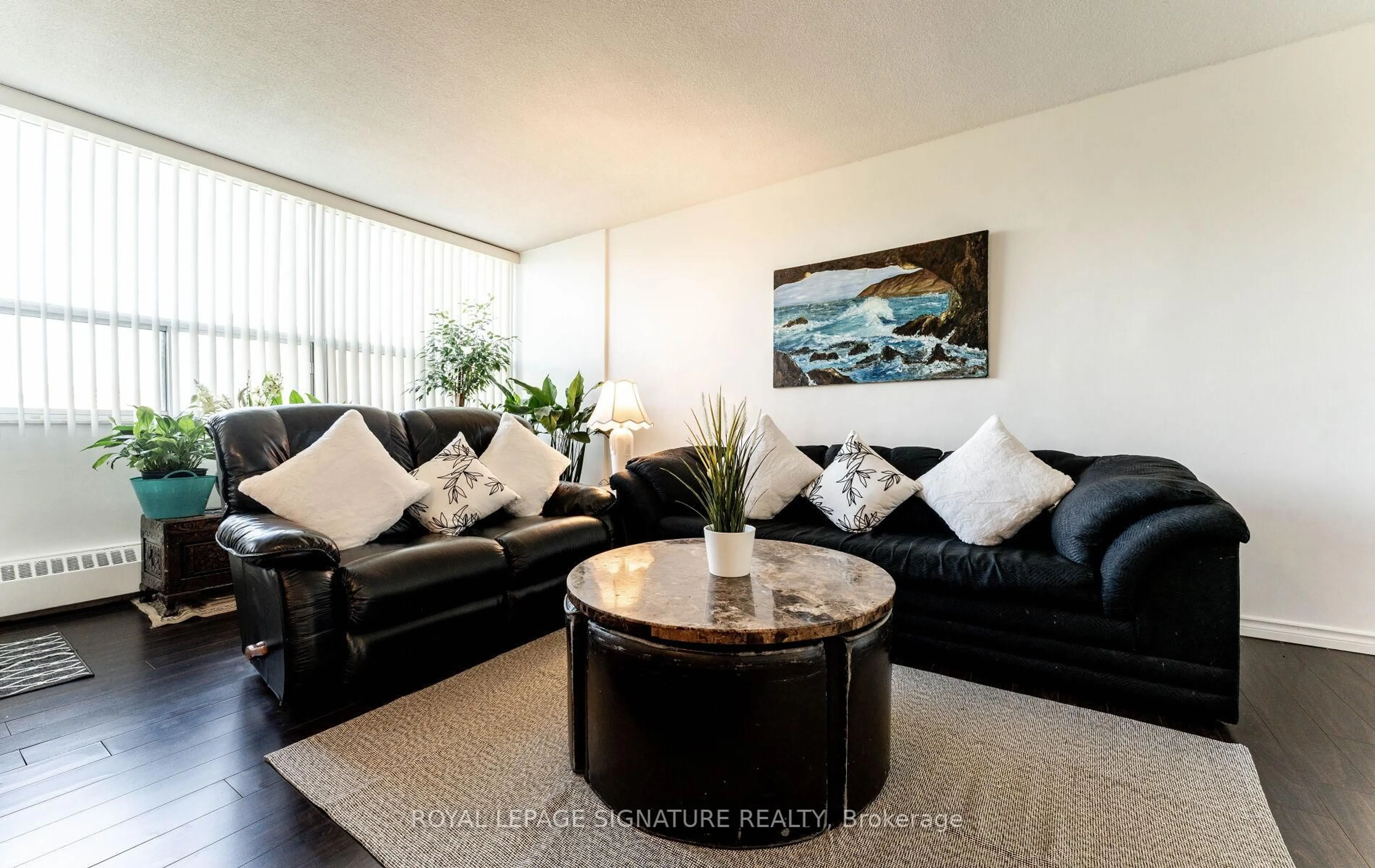 Living room with furniture, unknown for 551 The West Mall #620, Toronto Ontario M9C 1G7