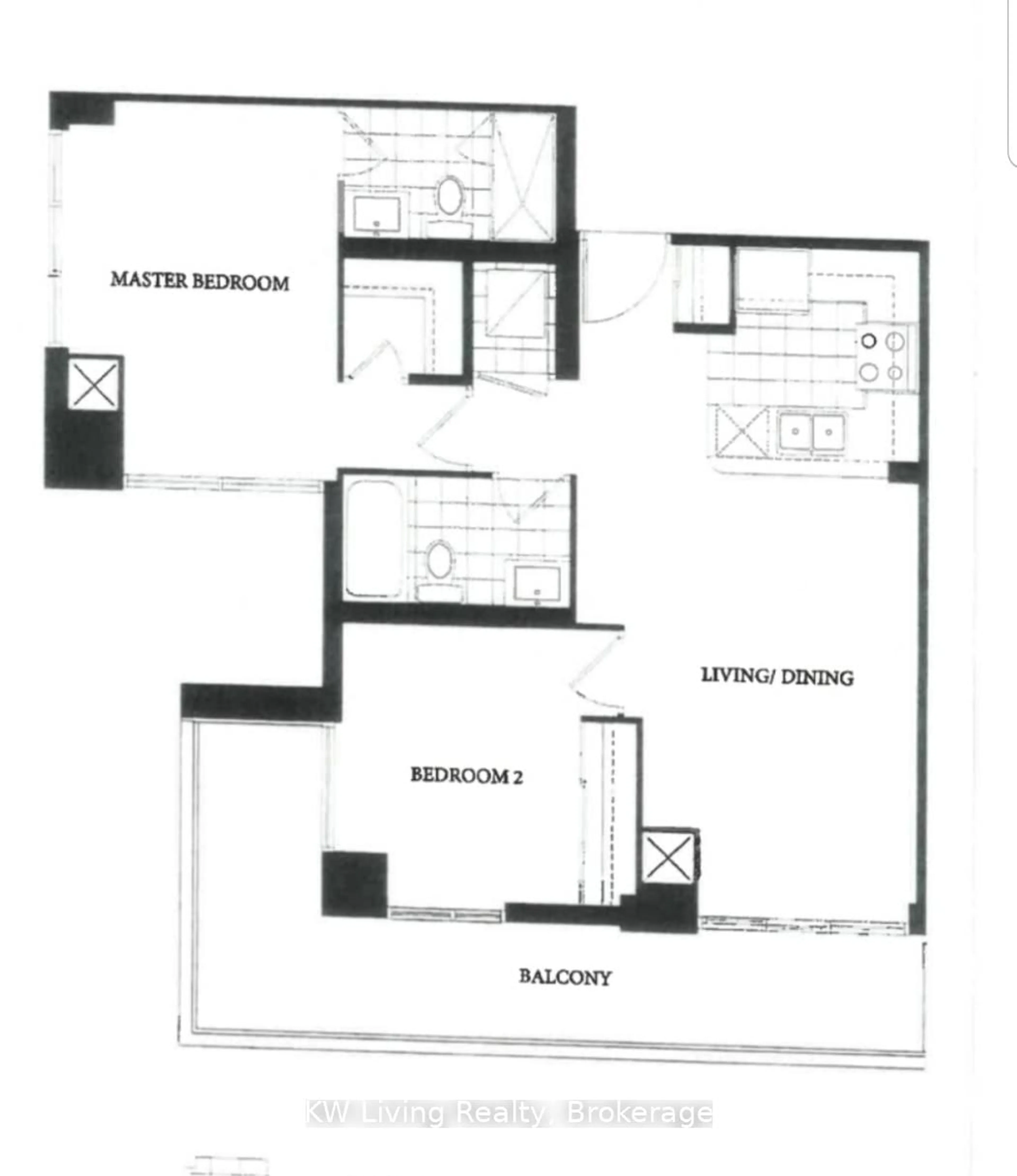 Floor plan for 65 Watergarden Dr #104, Mississauga Ontario L5R 0G9