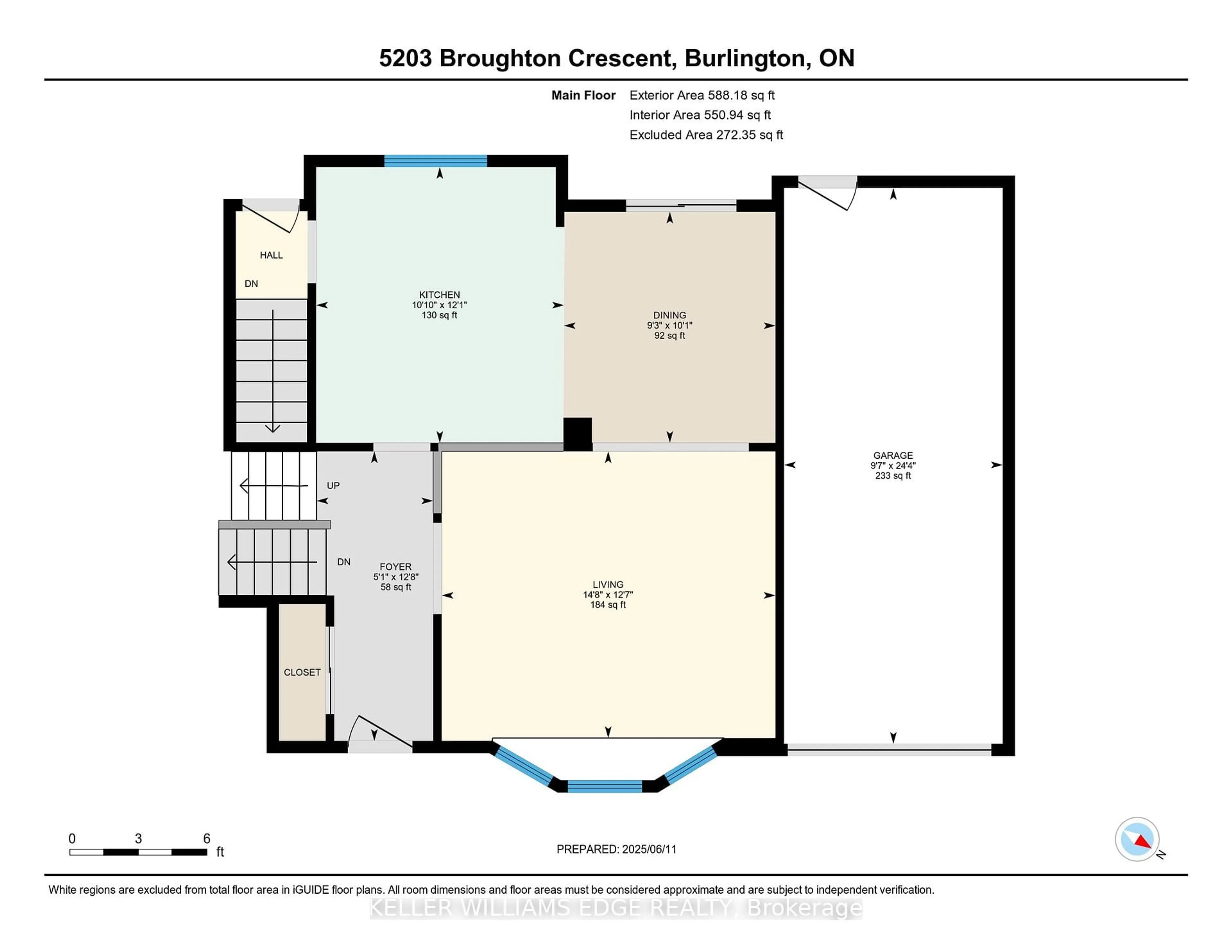 Floor plan for 5203 Broughton Cres, Burlington Ontario L7L 3C1