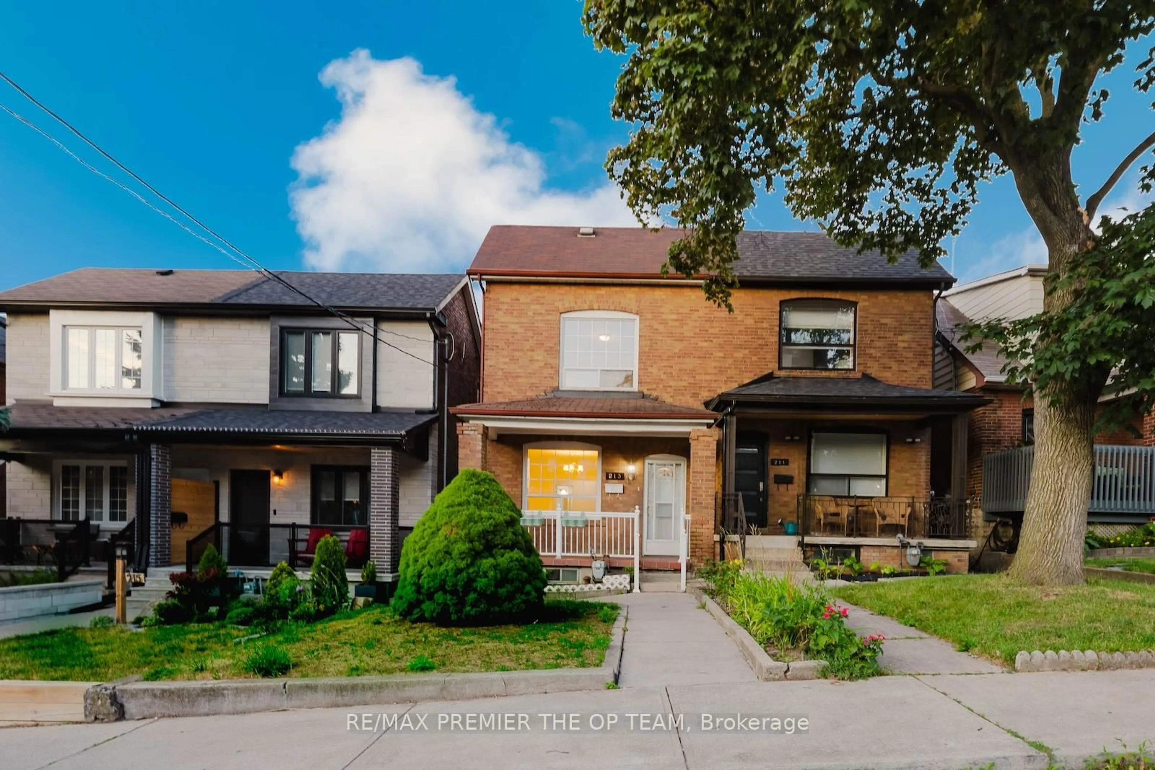 Home with brick exterior material, street for 213 Gilbert Ave, Toronto Ontario M6E 4W6