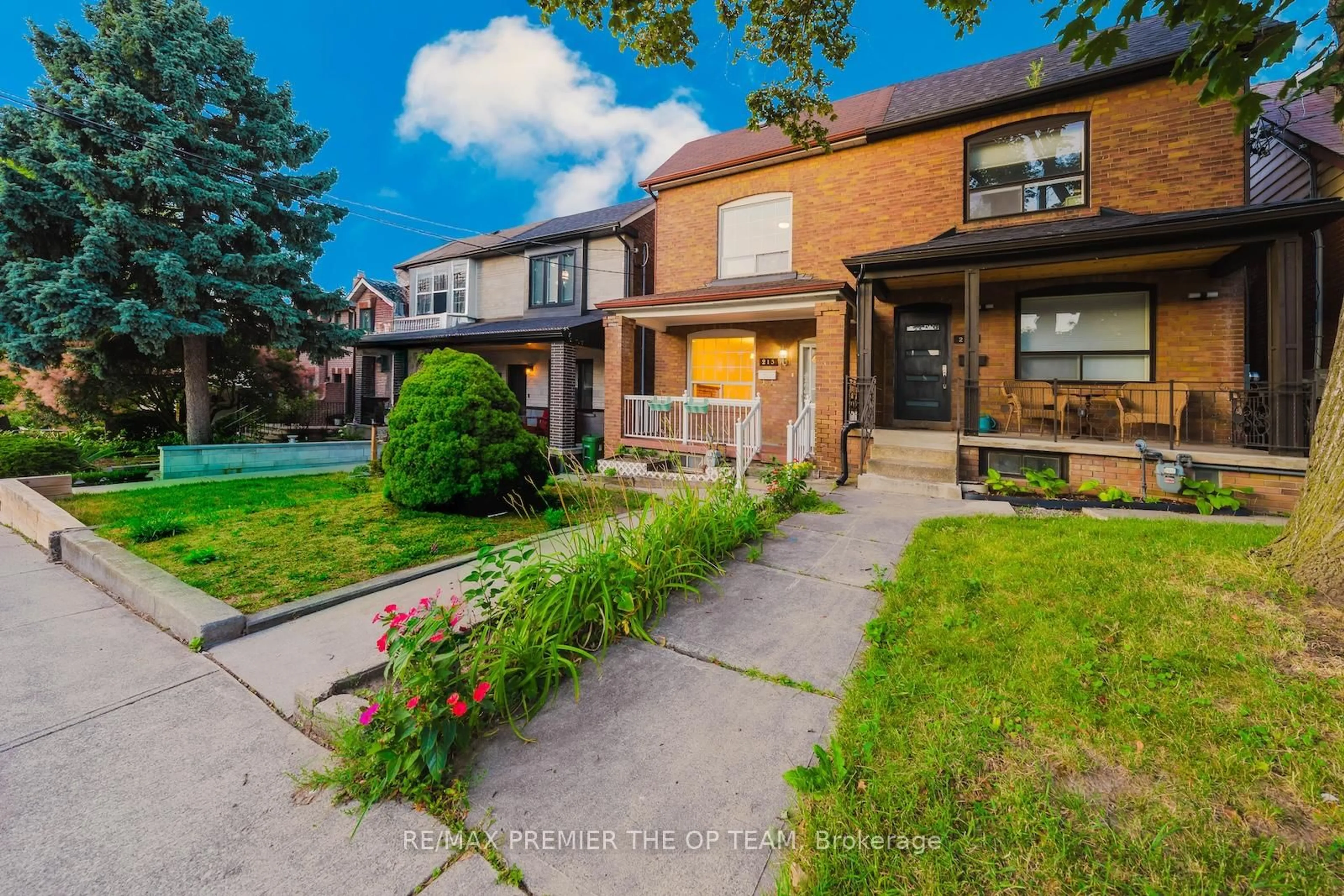 Home with brick exterior material, street for 213 Gilbert Ave, Toronto Ontario M6E 4W6