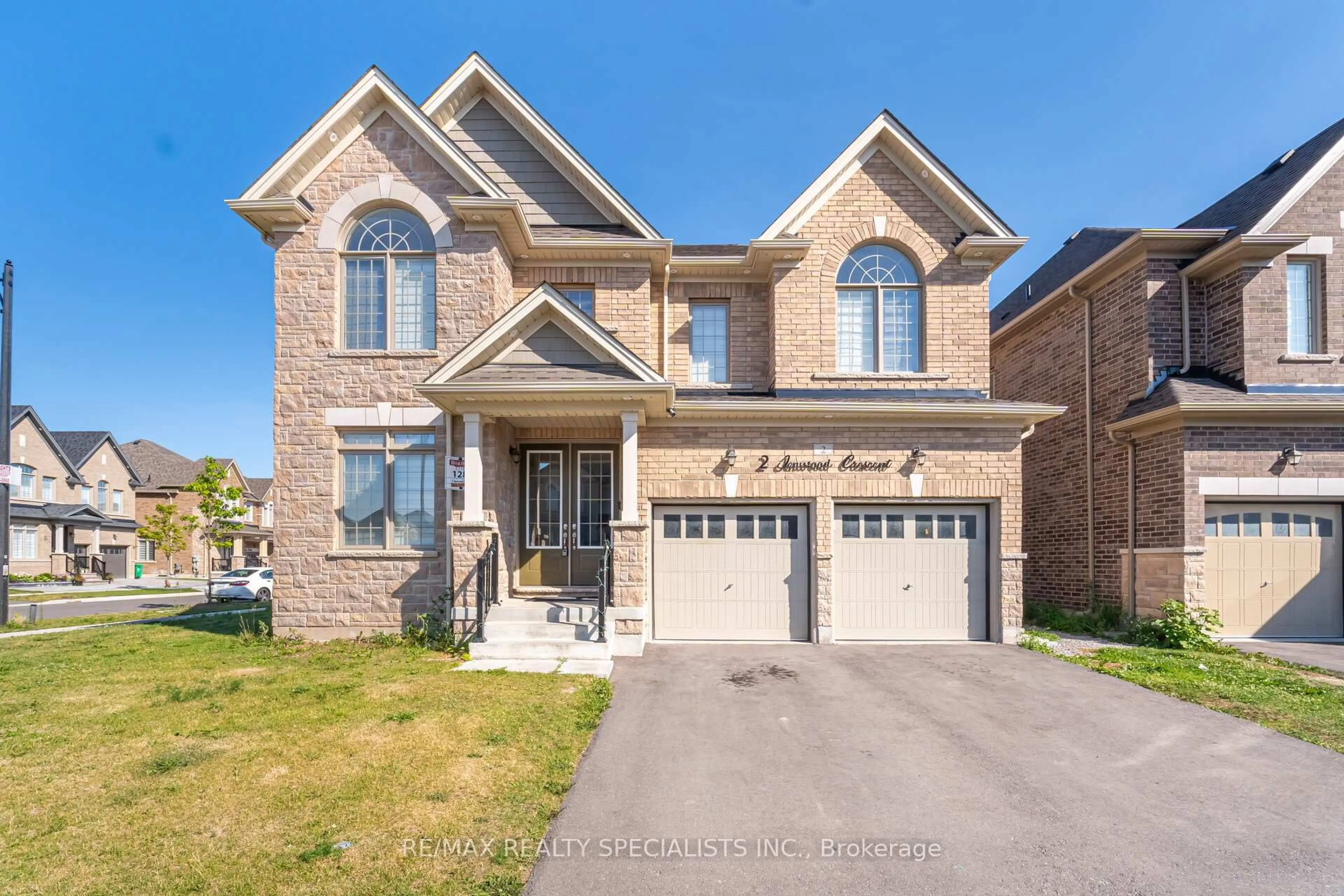Home with brick exterior material, street for 2 Jenwood Cres, Brampton Ontario L6R 4C6
